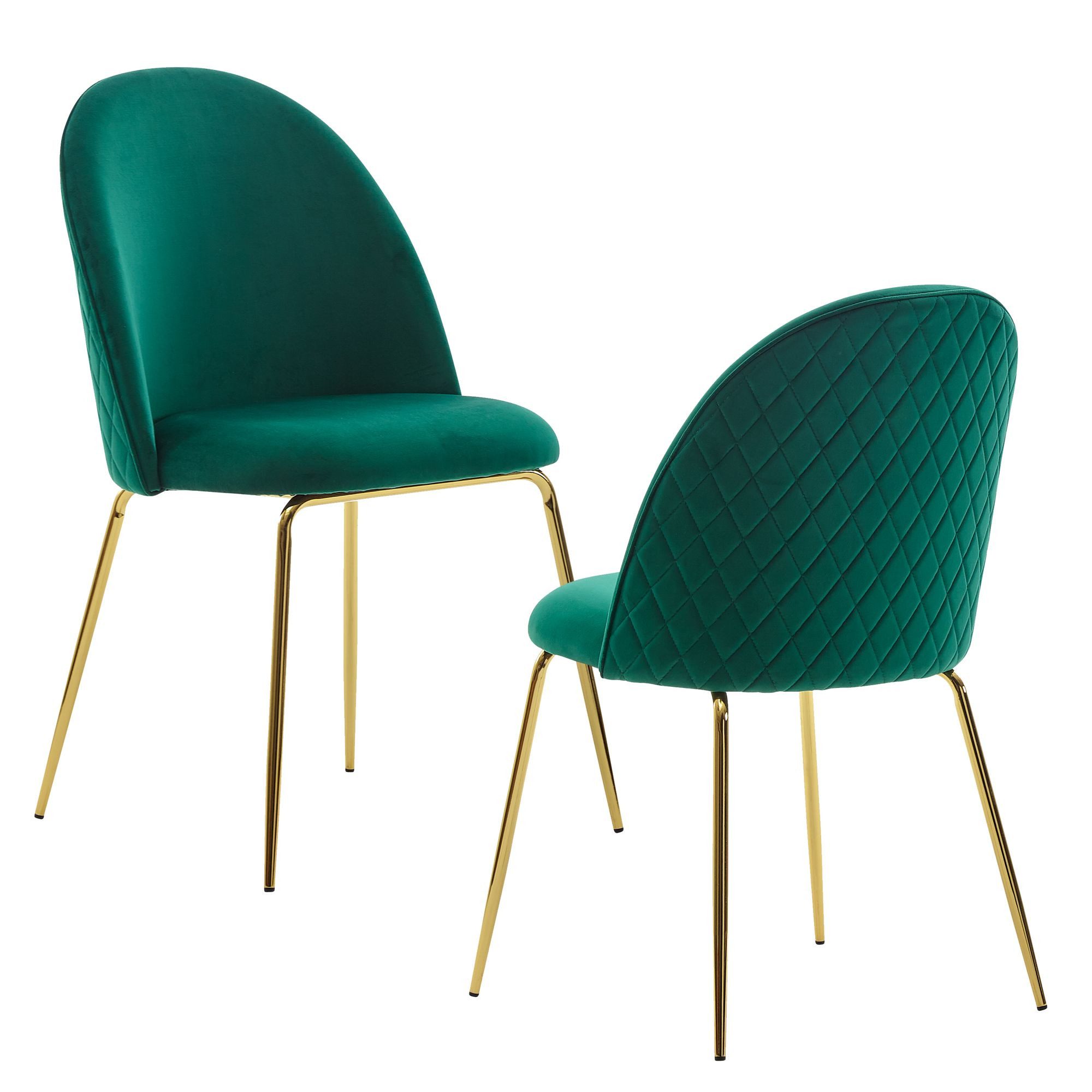 FINEBUY Esszimmerstuhl FB29442 (2er Set Samt günstig online kaufen