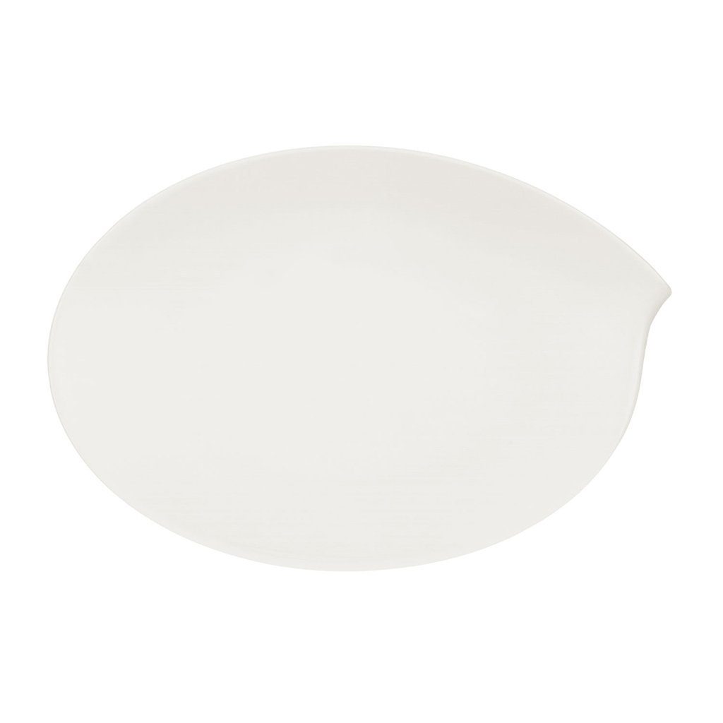 Villeroy & Boch Servierplatte Flow ovale Platte 36 cm, Porzellan, (1-tlg)