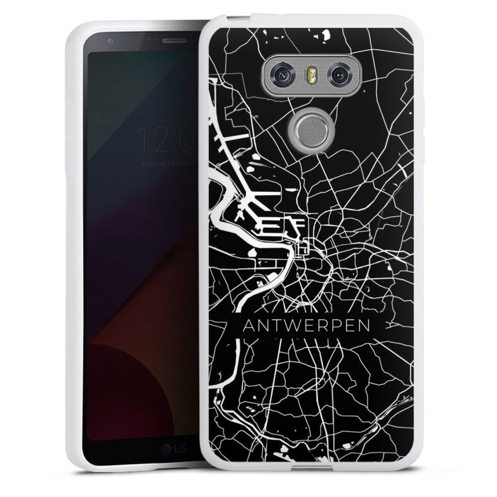 DeinDesign Handyhülle Antwerpen Map, Hülle Belgien Landkarte Stadt
