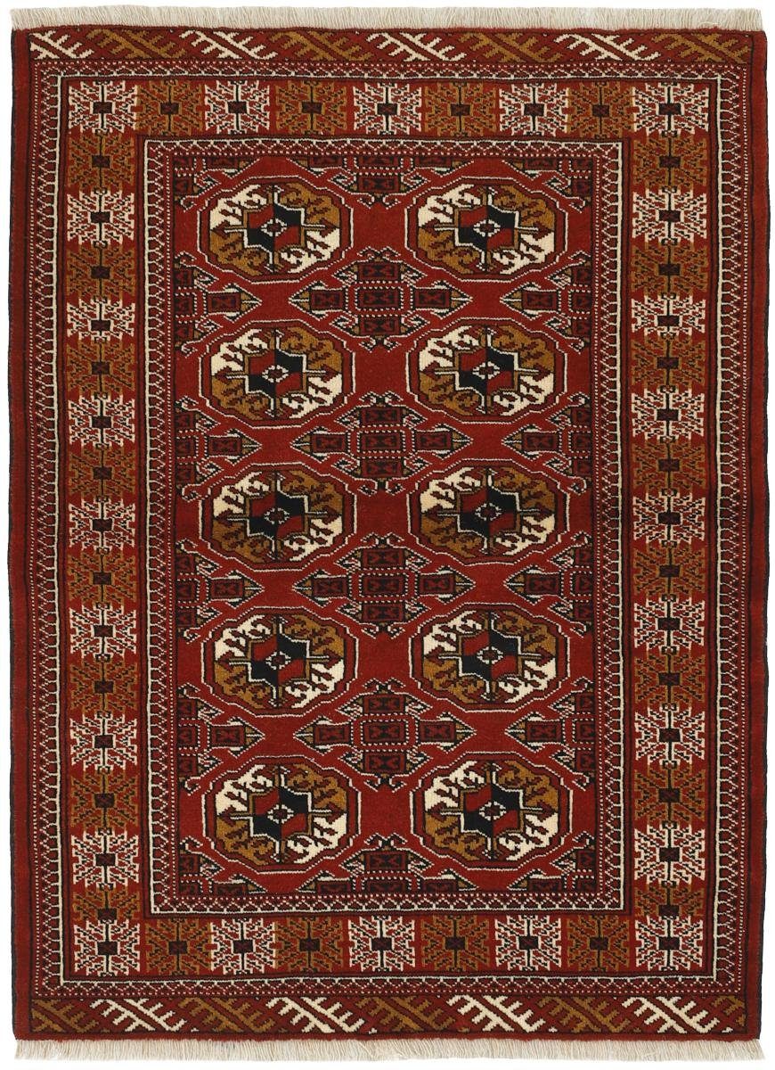 Orientteppich Turkaman 105x146 Handgeknüpfter Orientteppich / Perserteppich, Nain Trading, rechteckig, Höhe: 6 mm