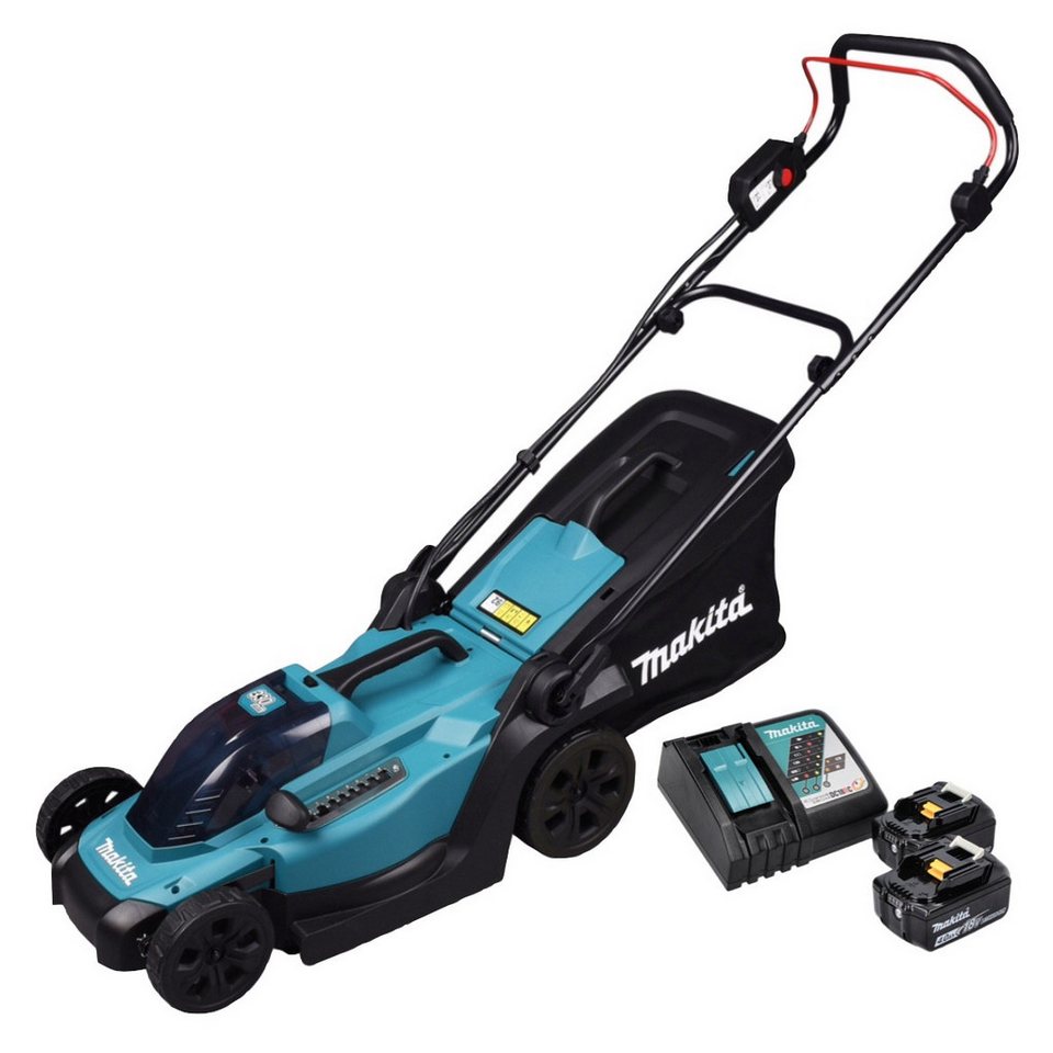Thumbnail - Makita Akkurasenmäher DLM 330 RM2 Akku Rasenmäher 18 V 33 cm 30 l + 2x Akku 4,0 Ah + Ladege