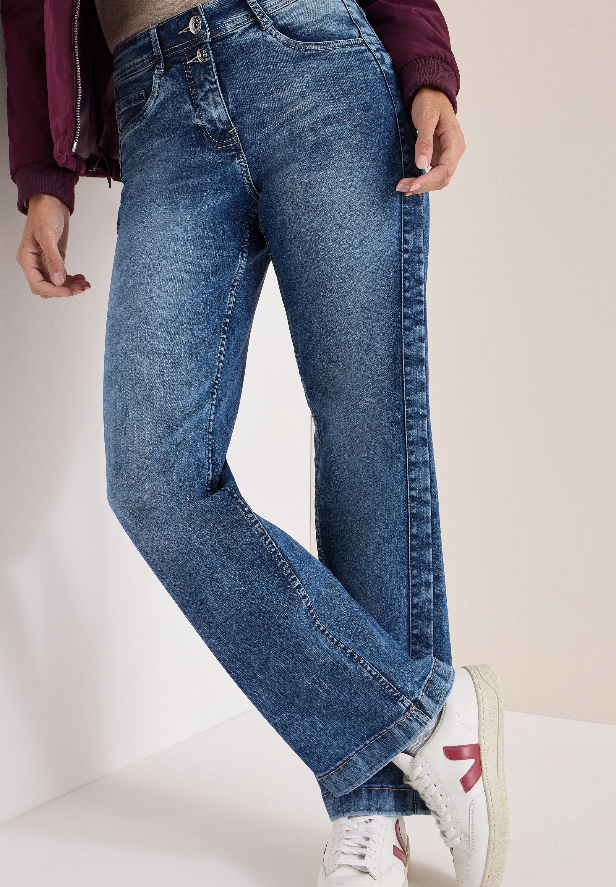 CECIL Loose-fit-Jeans High Waist