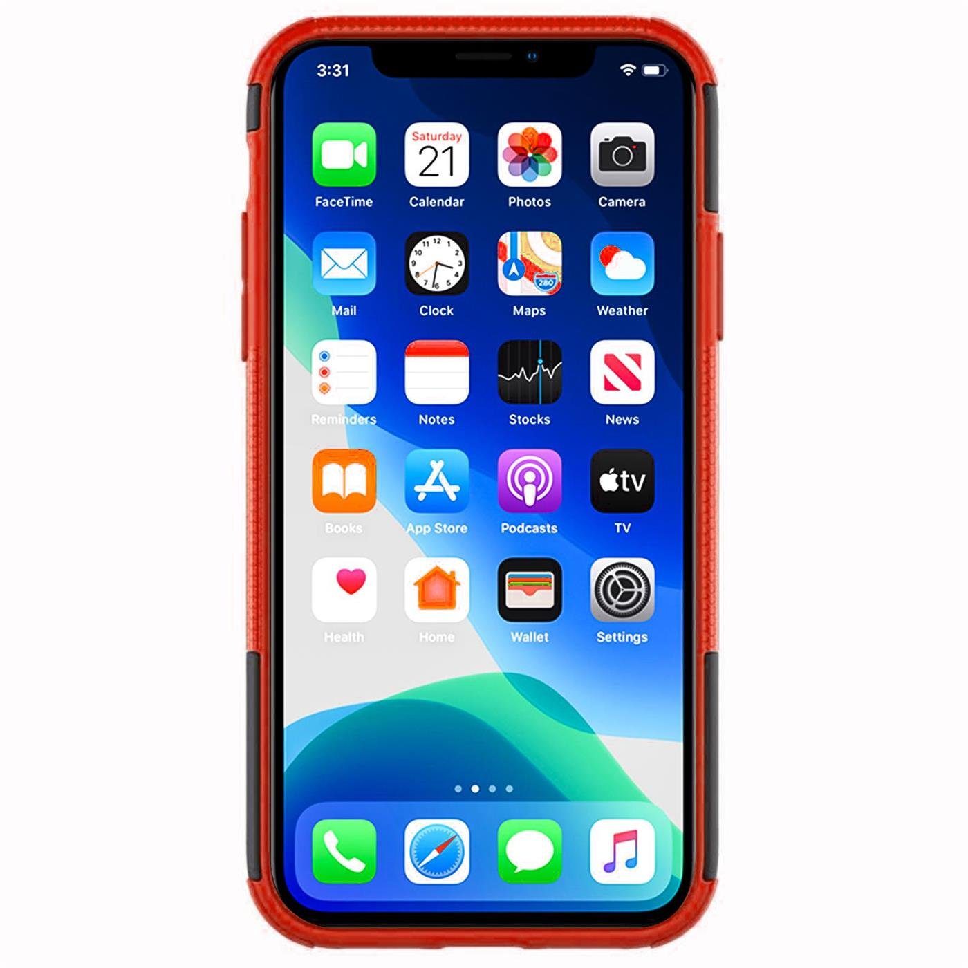 CoolGadget Handyhülle Outdoor Case Hybrid Cover für Apple iPhone 12 Pro Max 6,7 Zoll, Schutzhülle extrem robust Handy Case für iPhone 12 Pro Max Hülle