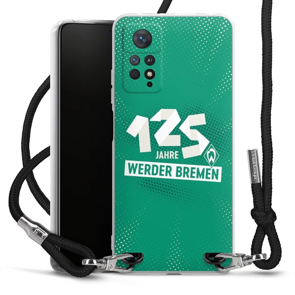 DeinDesign Handyhülle 125 Jahre Werder Bremen Offizielles Lizenzprodukt, Xiaomi Redmi Note 11 Pro 5G Handykette Hülle mit Band Cover mit Kette