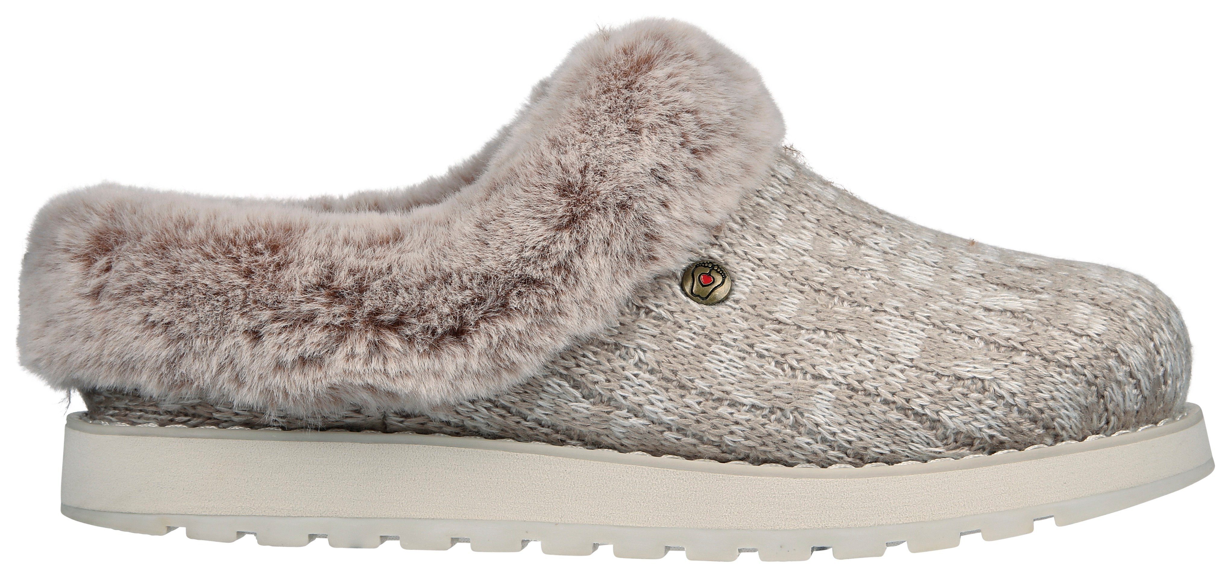 Skechers KEEPSAKES - ICE ANGEL Pantoffel Hausschuh in Strick-Optik
