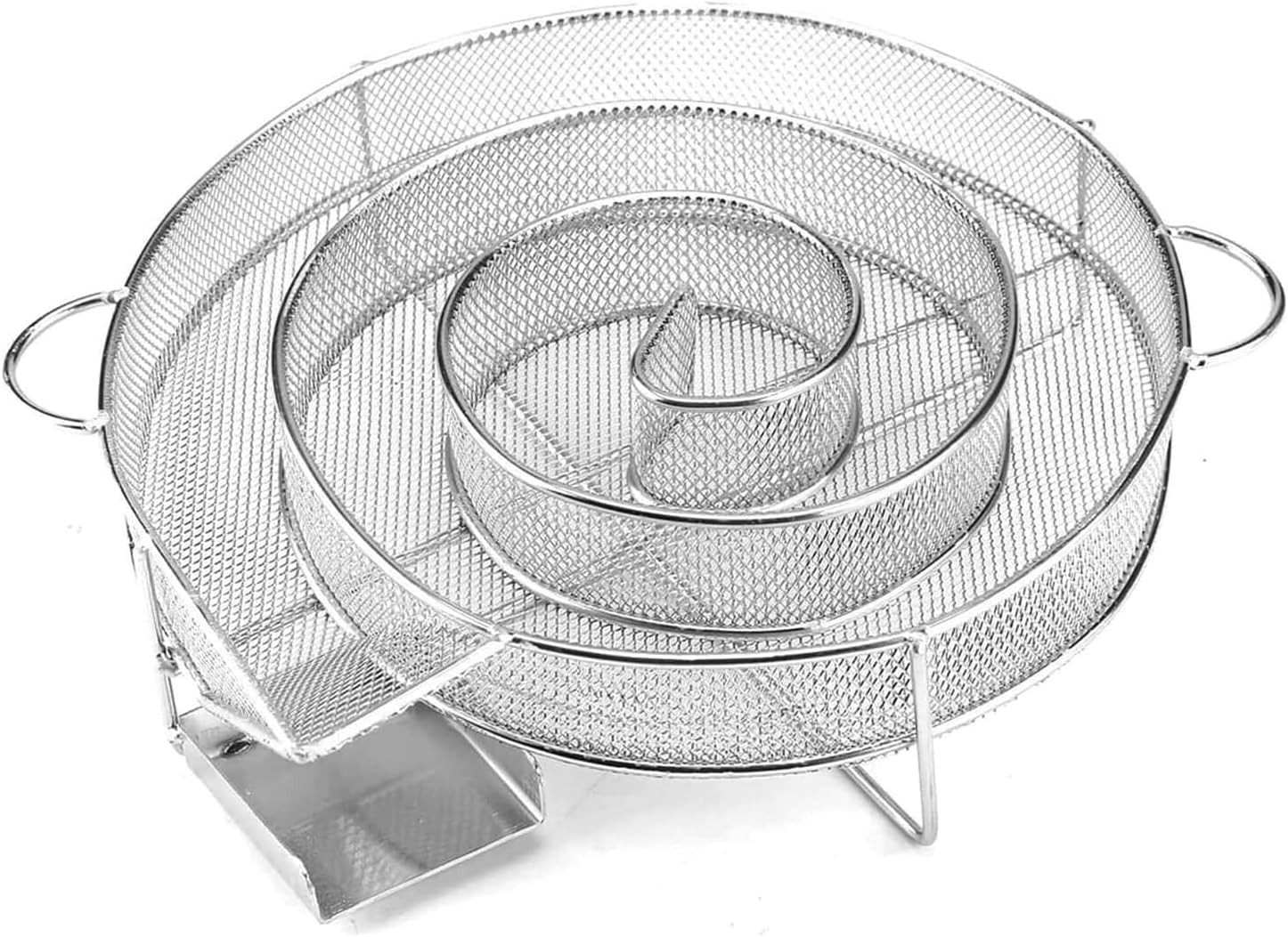 Youyijia Aufbewahrungsbox Rund Rauchgenerator Edelstahl Räucherschnecke Kaltrauchgenerator