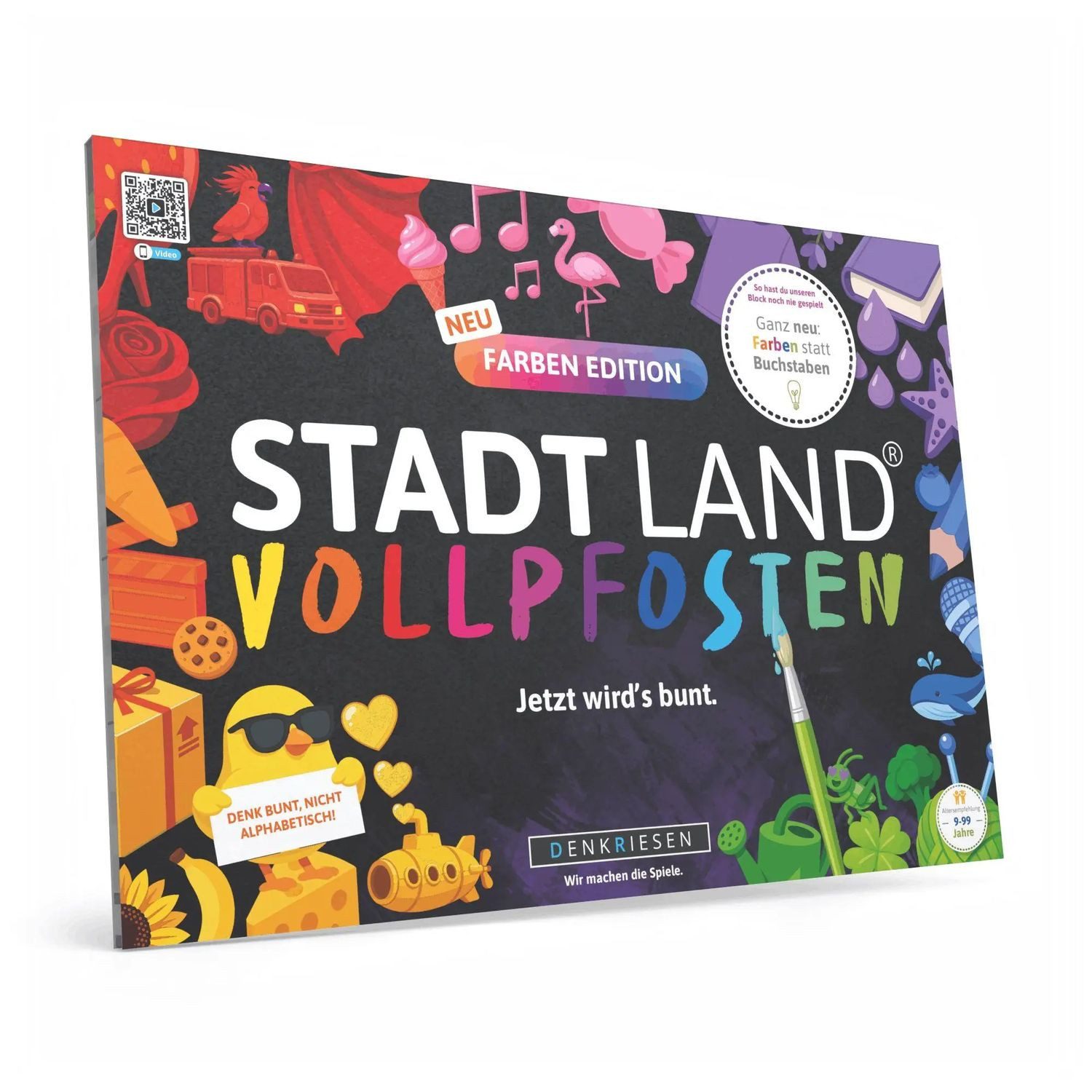 Denkriesen Spiel DENKRIESEN - STADT LAND VOLLPFOSTEN® Farben Edition - "Jetzt wird's...