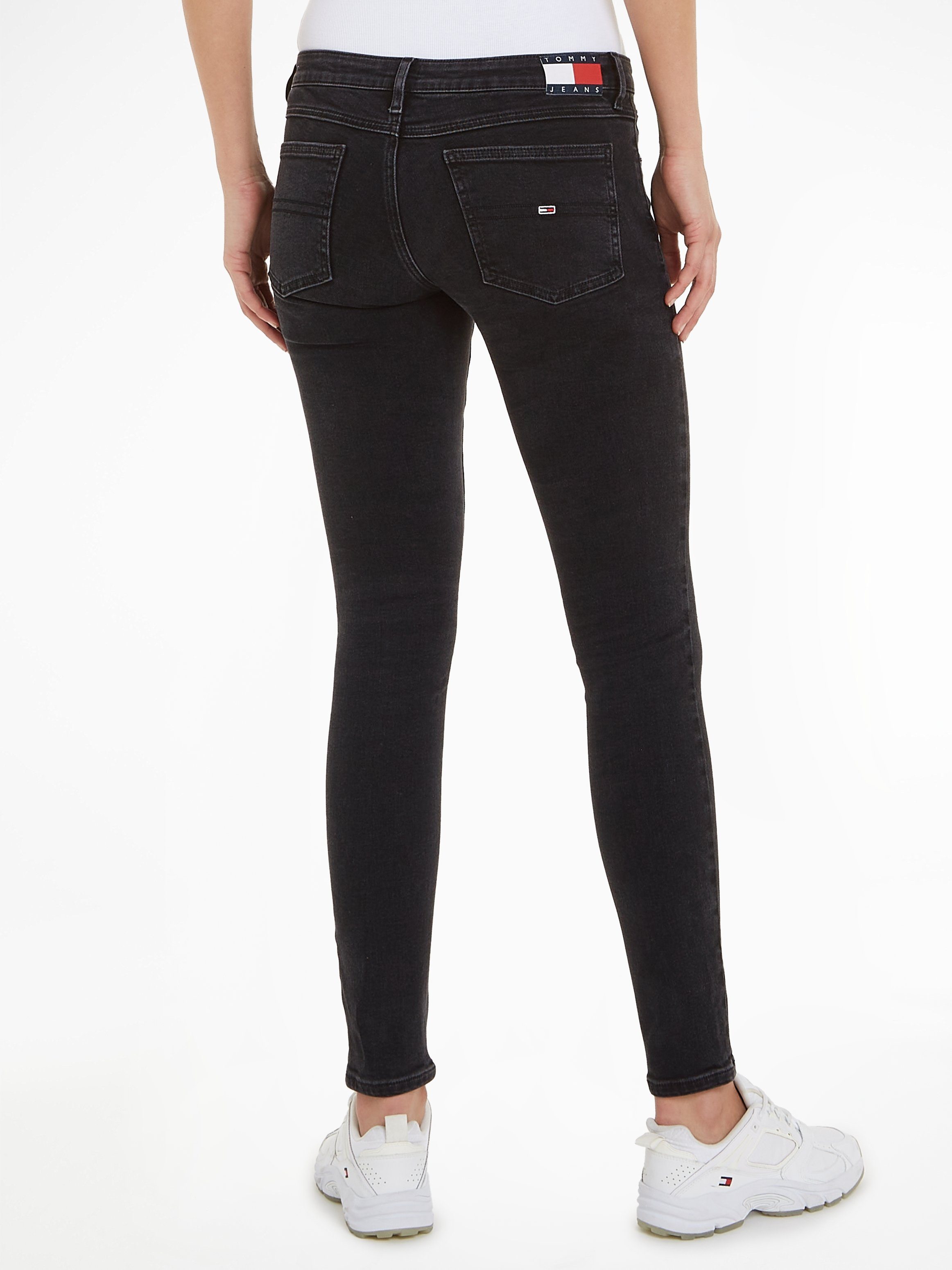 Tommy Jeans Skinny-fit-Jeans mit Faded-Out Effekten black3