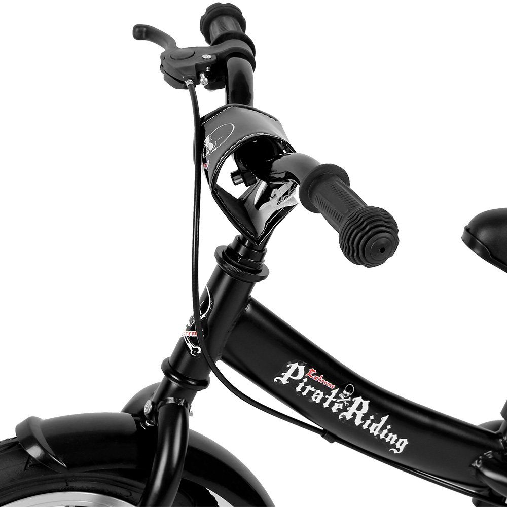 Spielwerk Laufrad Street Pirate, 2-5 Jahre 12 Zoll Höhenverstellbar Bremse Lenkrad Luftreifen Fahrrad – Bild 5 von 5