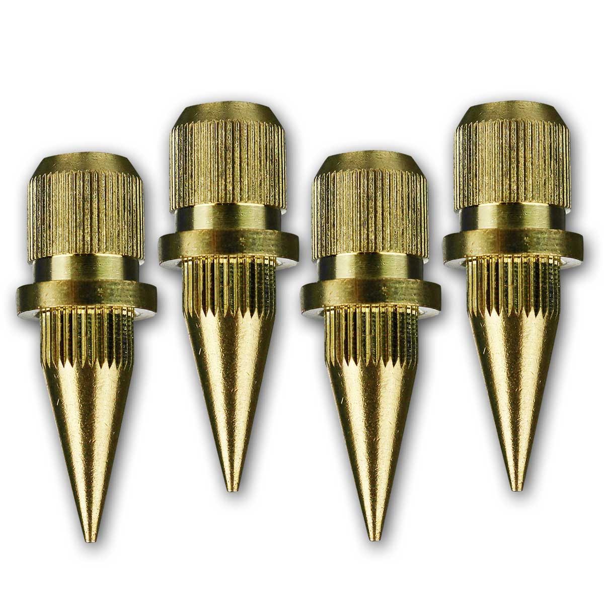 Dynavox Golf-Spike Boxenspikes, 4er Set, Messing, Noisekiller