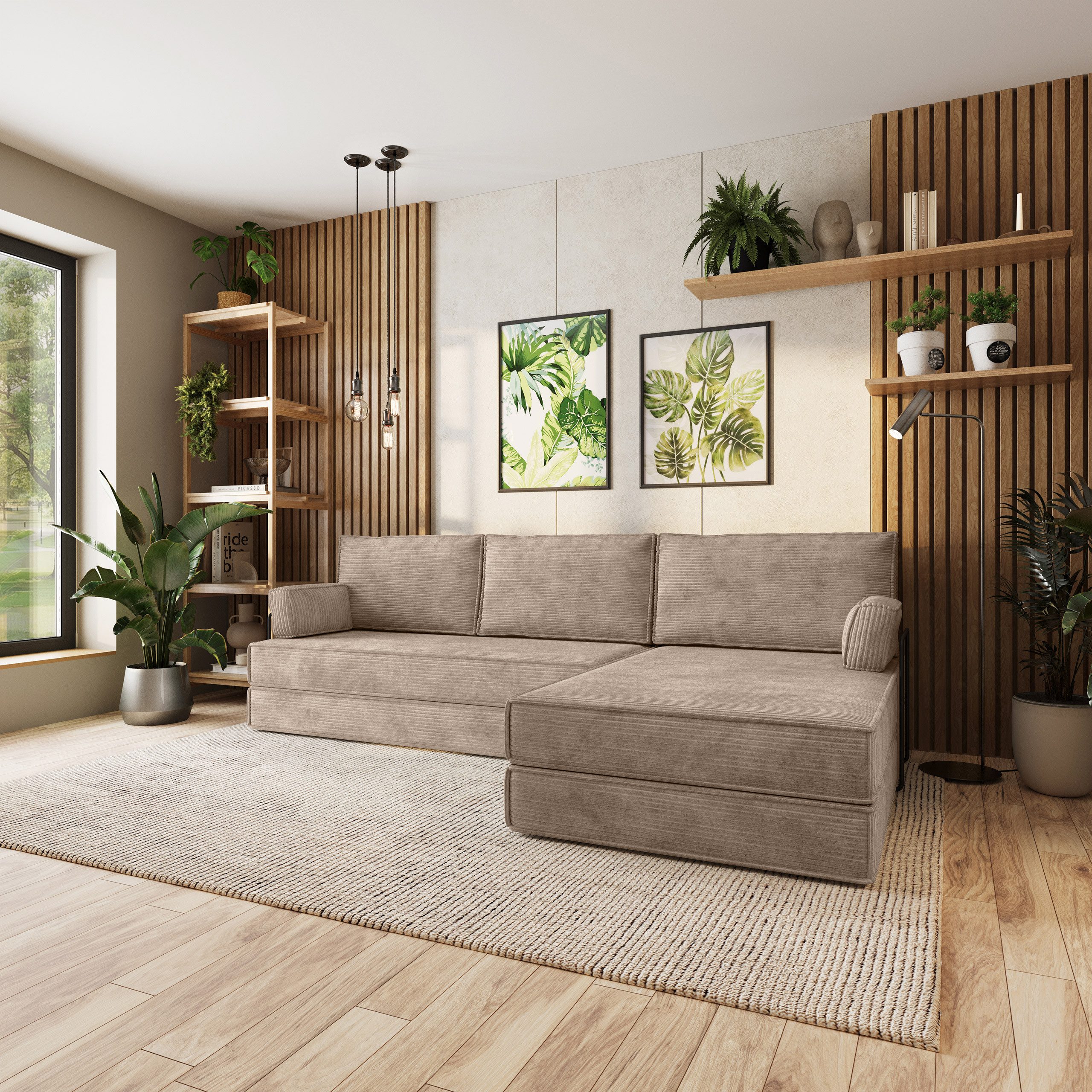 Masseno Ecksofa ANKO modulares Boneless Sofa mit Schlaffunktion