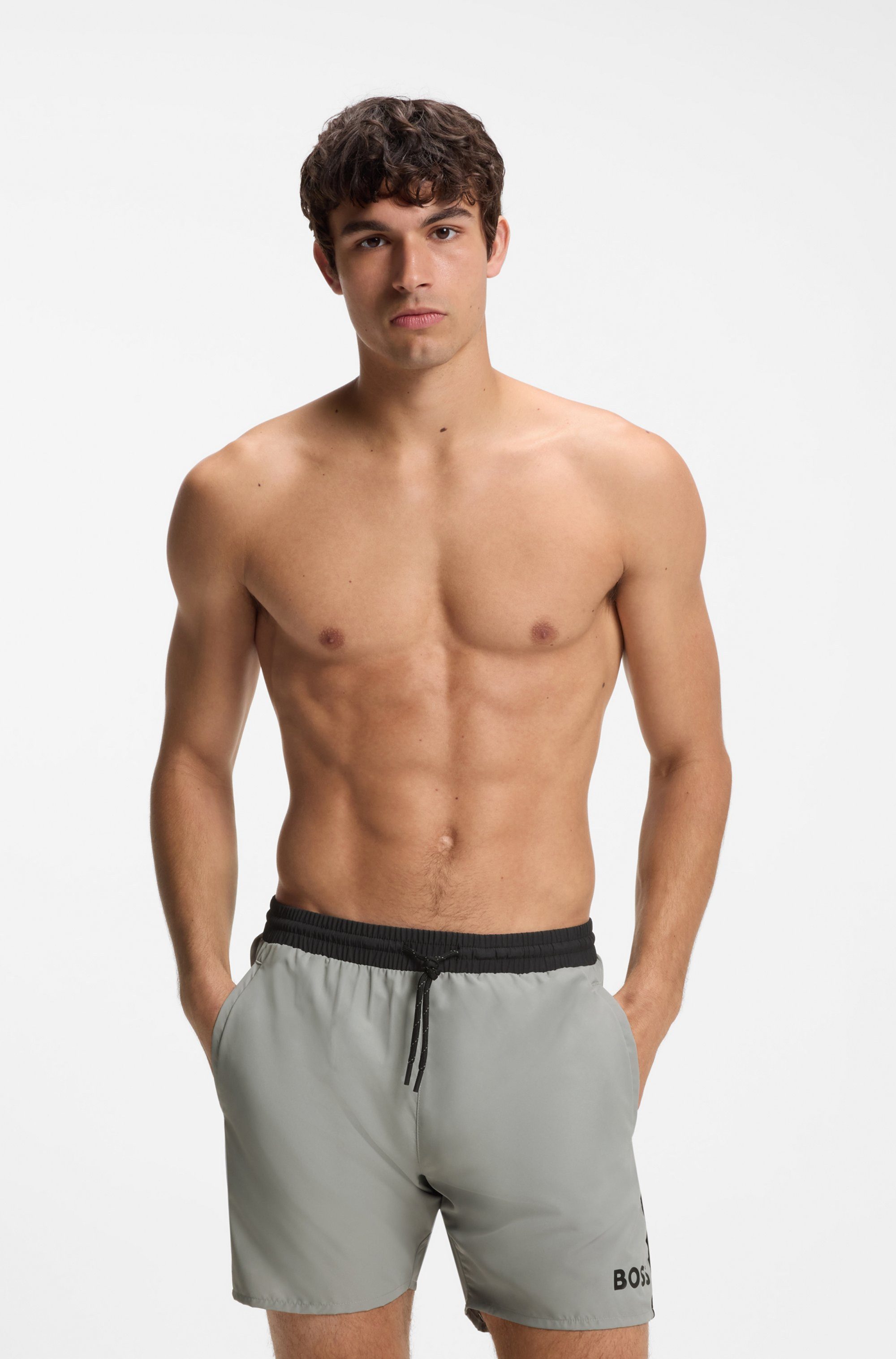 BOSS Badeshorts Starfish mit Kontraststreifen