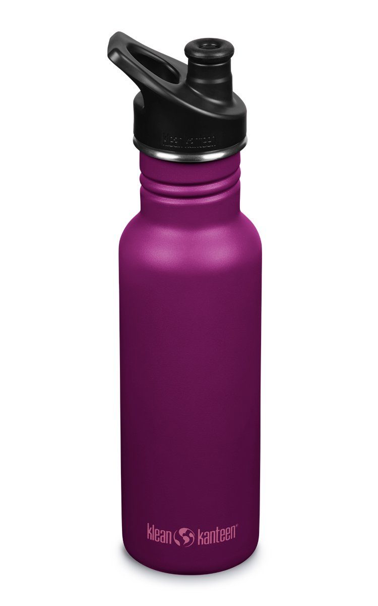 Klean Kanteen Trinkflasche Edelstahl - 532ml Kid Kanteen® mit Sport Cap Purple Potion