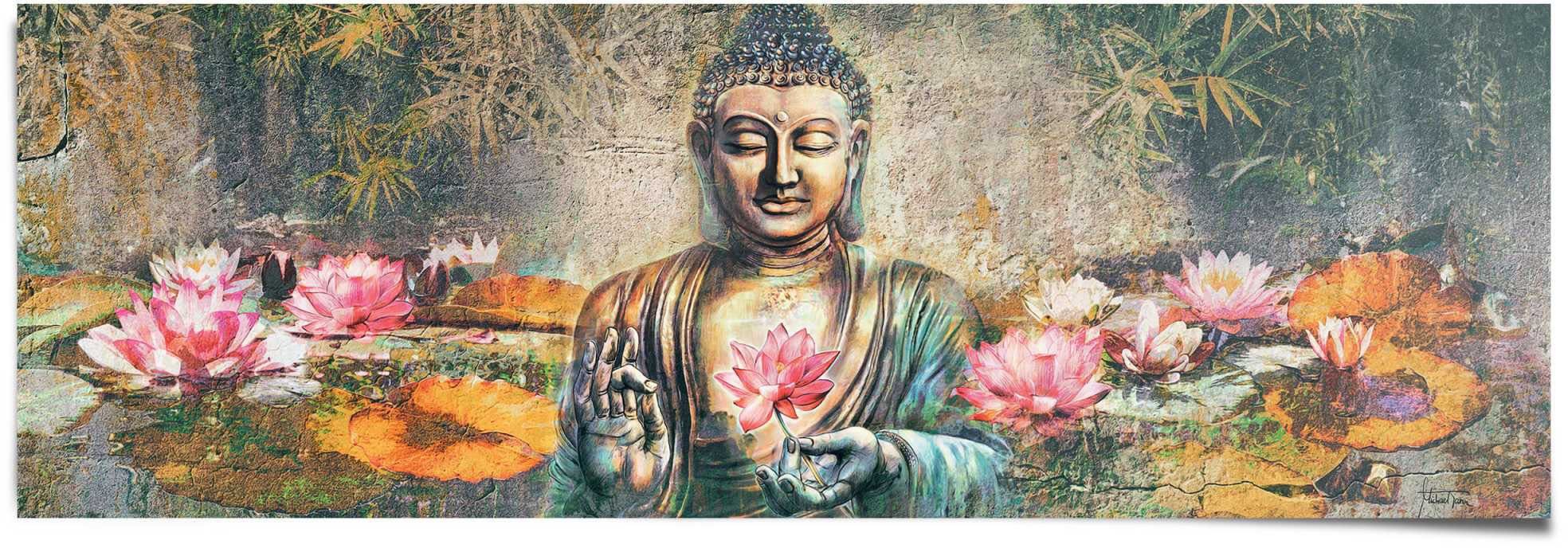 (1 Reinders! Poster St) Buddha, Lotus