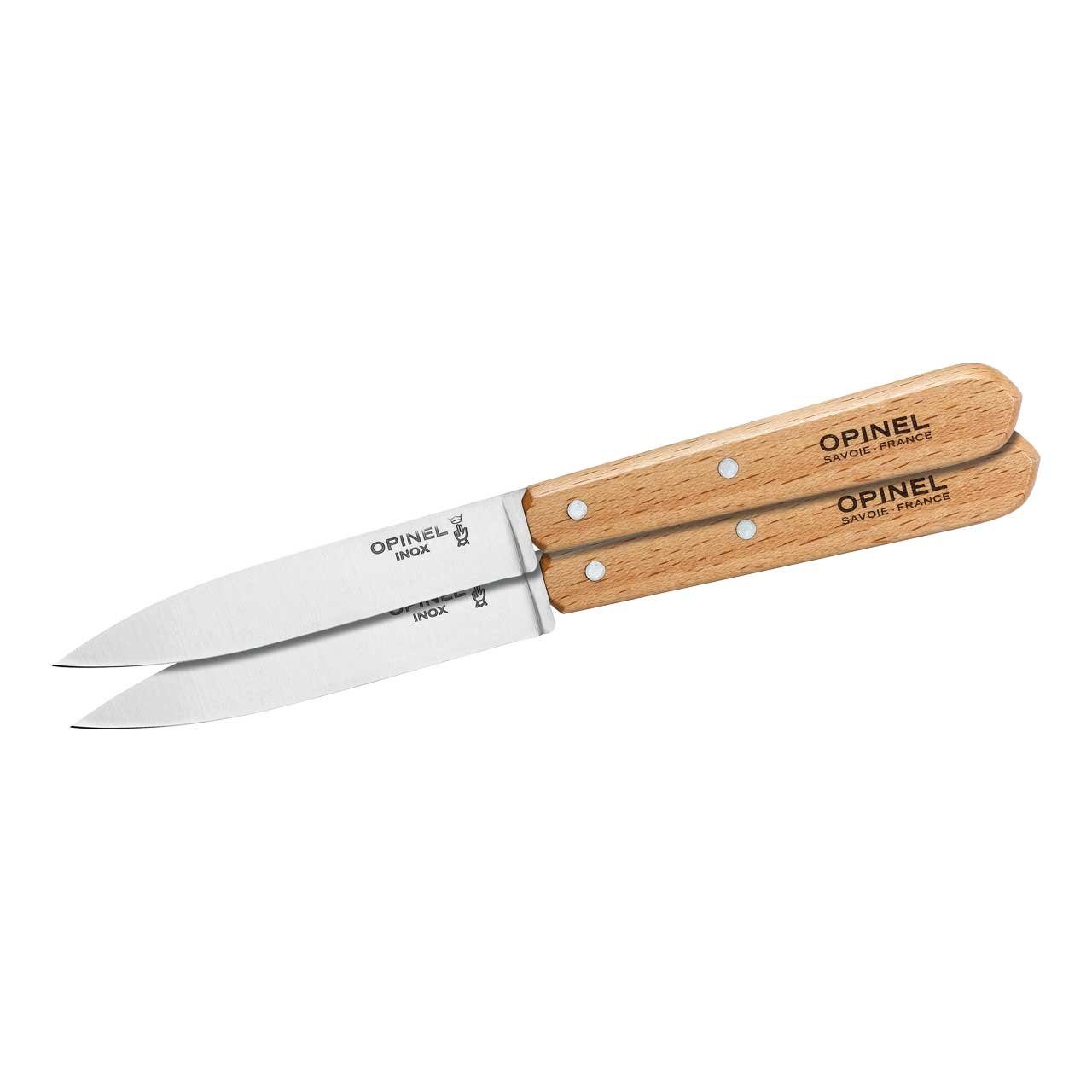 Opinel Овощные ножи Opinel Küchenmesser No 112, 2 Stück, rostfrei, Buche, natur