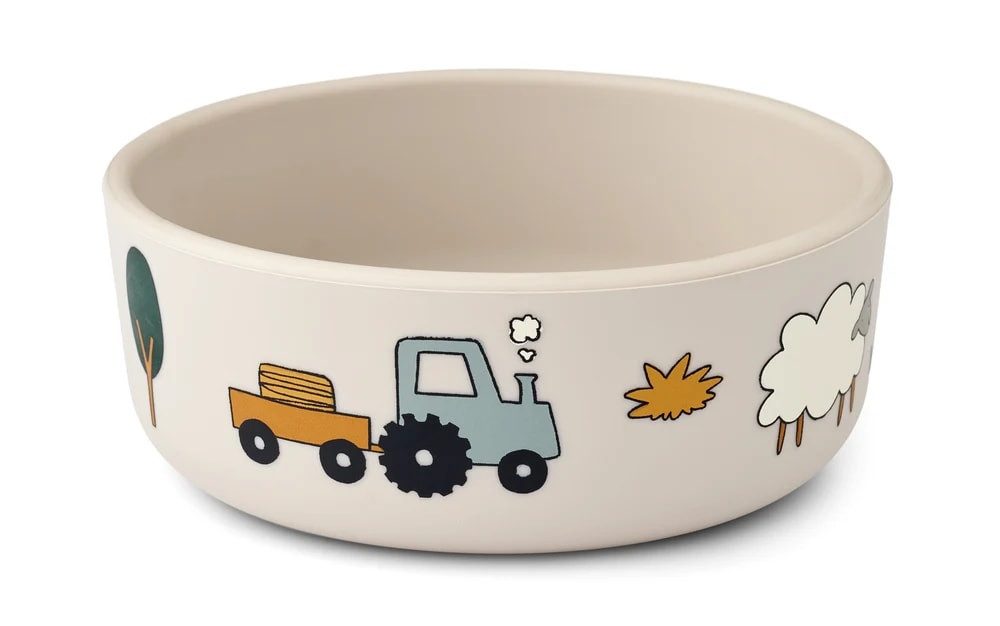 Liewood Kindergeschirr-Set Liewood Kindergeschirr Set - Vivi, Silikon, Bauernhof/Sandy