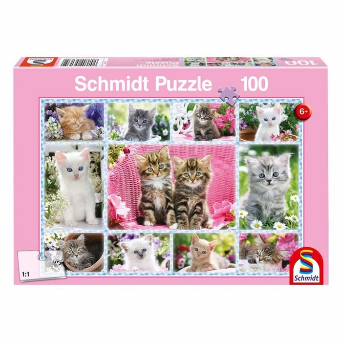 Schmidt Spiele Puzzle Katzenbabys 100 Puzzleteile