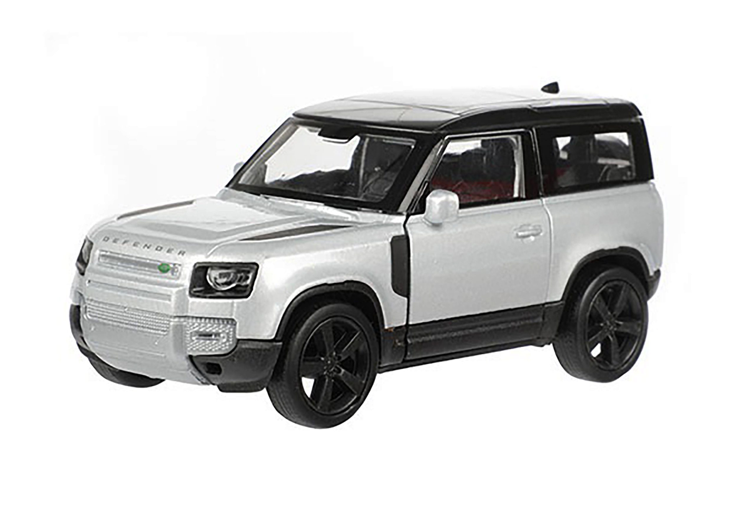 Welly Modellauto LAND ROVER 2020 Defender Modellauto aus Metall 12 (Silber-Metallic), Geländewagen Modell Auto Spielzeugauto Kinder Spielzeug Geschenk