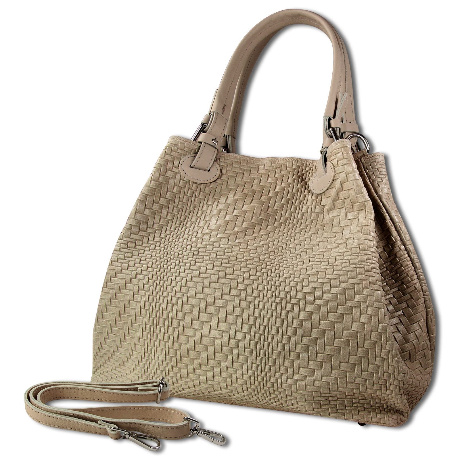 Toscanto Handtasche Toscanto Tasche abstraktes Flechtmuster günstig online kaufen