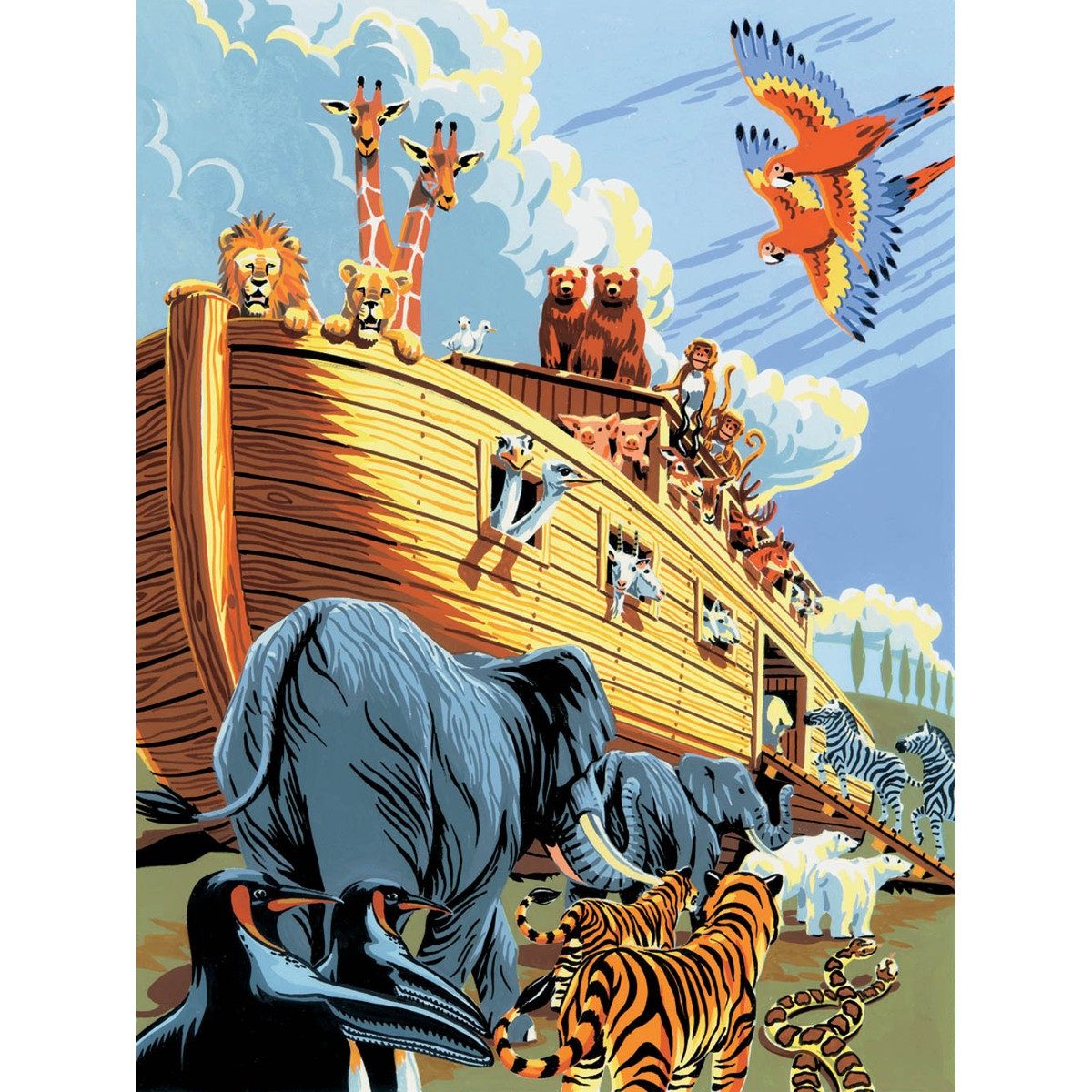 Pracht Malen nach Zahlen PRACHT Malen nach Zahlen Junior Arche Noah 33x24cm