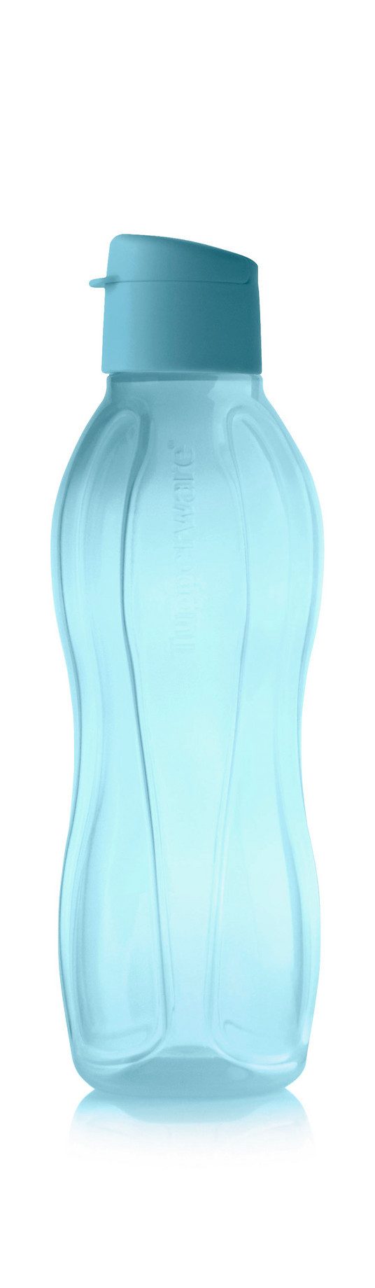 TUPPERWARE Trinkflasche Tupperware EcoEasy Trinkflasche 750ml in blau mit Clipverschluß