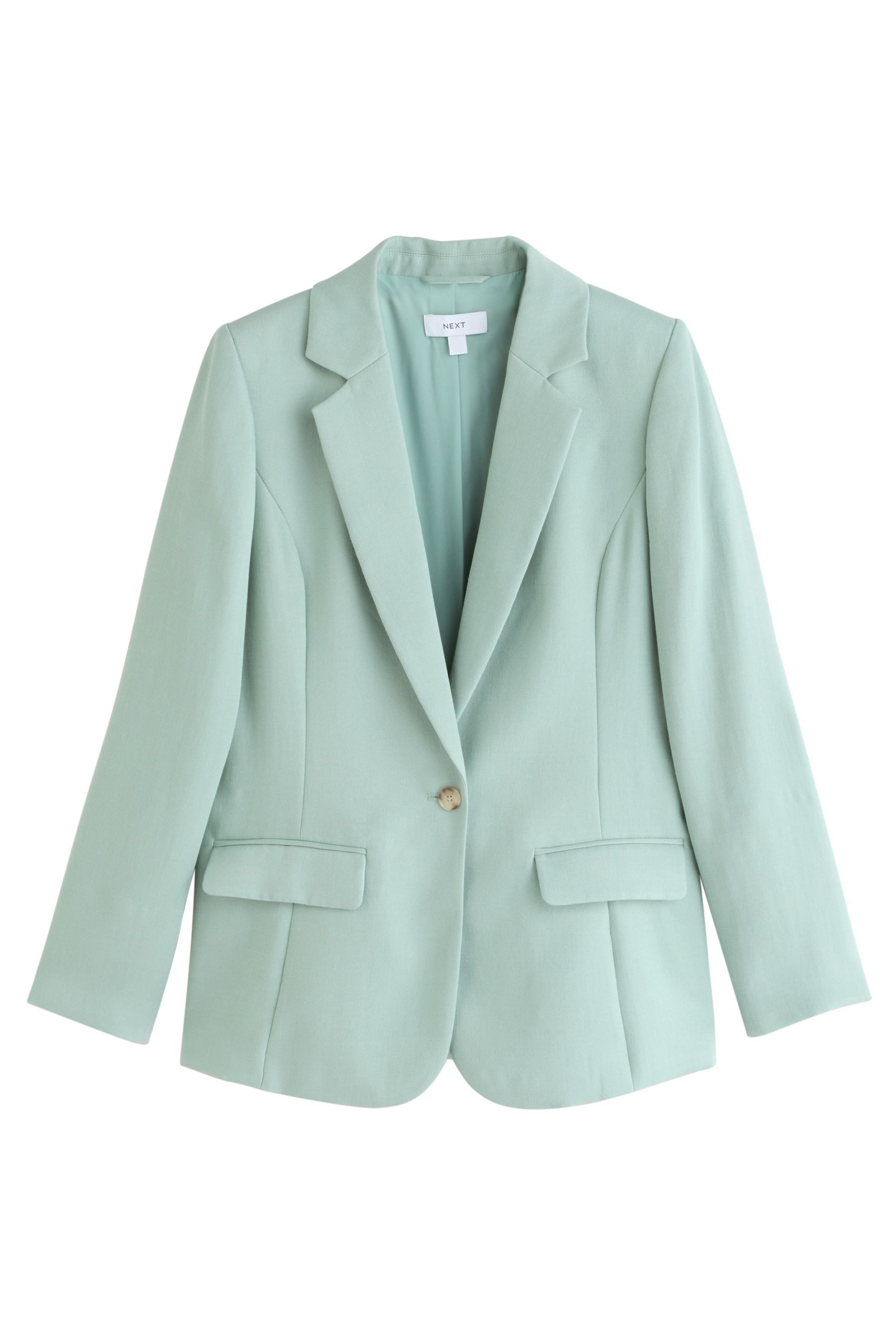 Jackenblazer Einreihiger Blazer in Knitteroptik