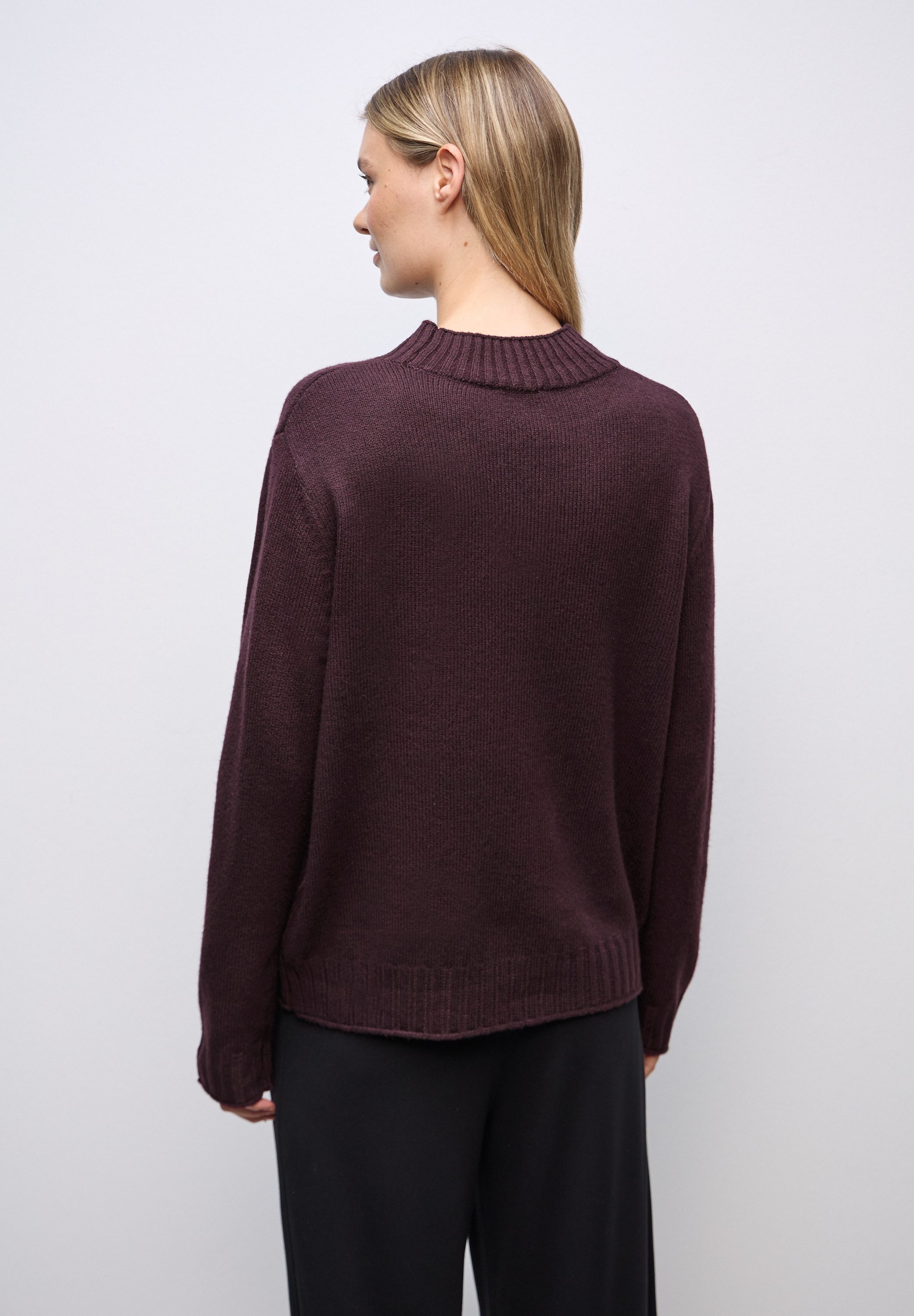 STREET ONE Stehkragenpullover Grobstrick günstig online kaufen