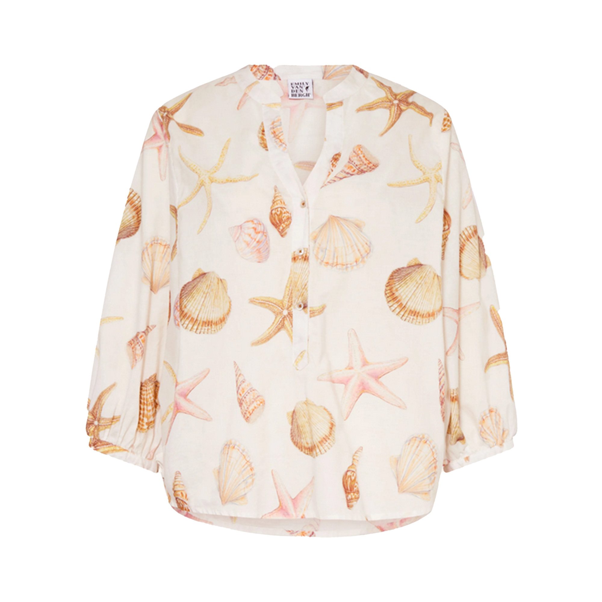 Emily Van Den Bergh Shirtbluse ecru multi shells