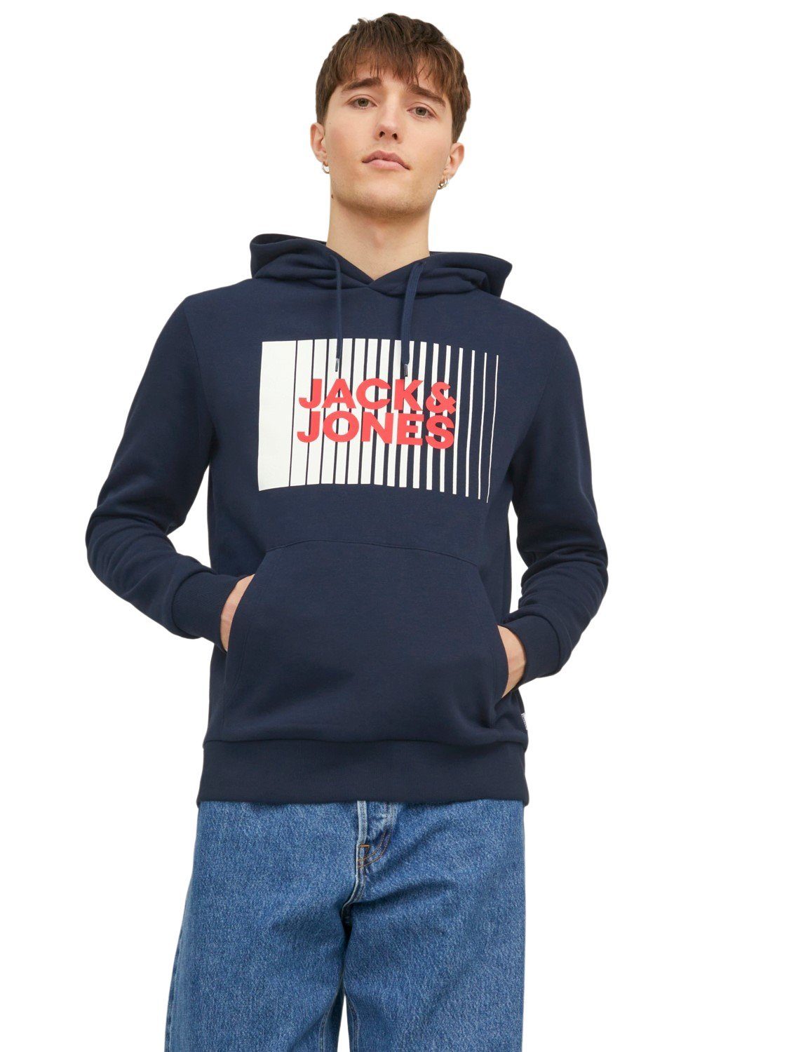 Jack & Jones Hoodie JJECORP LOGO aus Baumwollmix