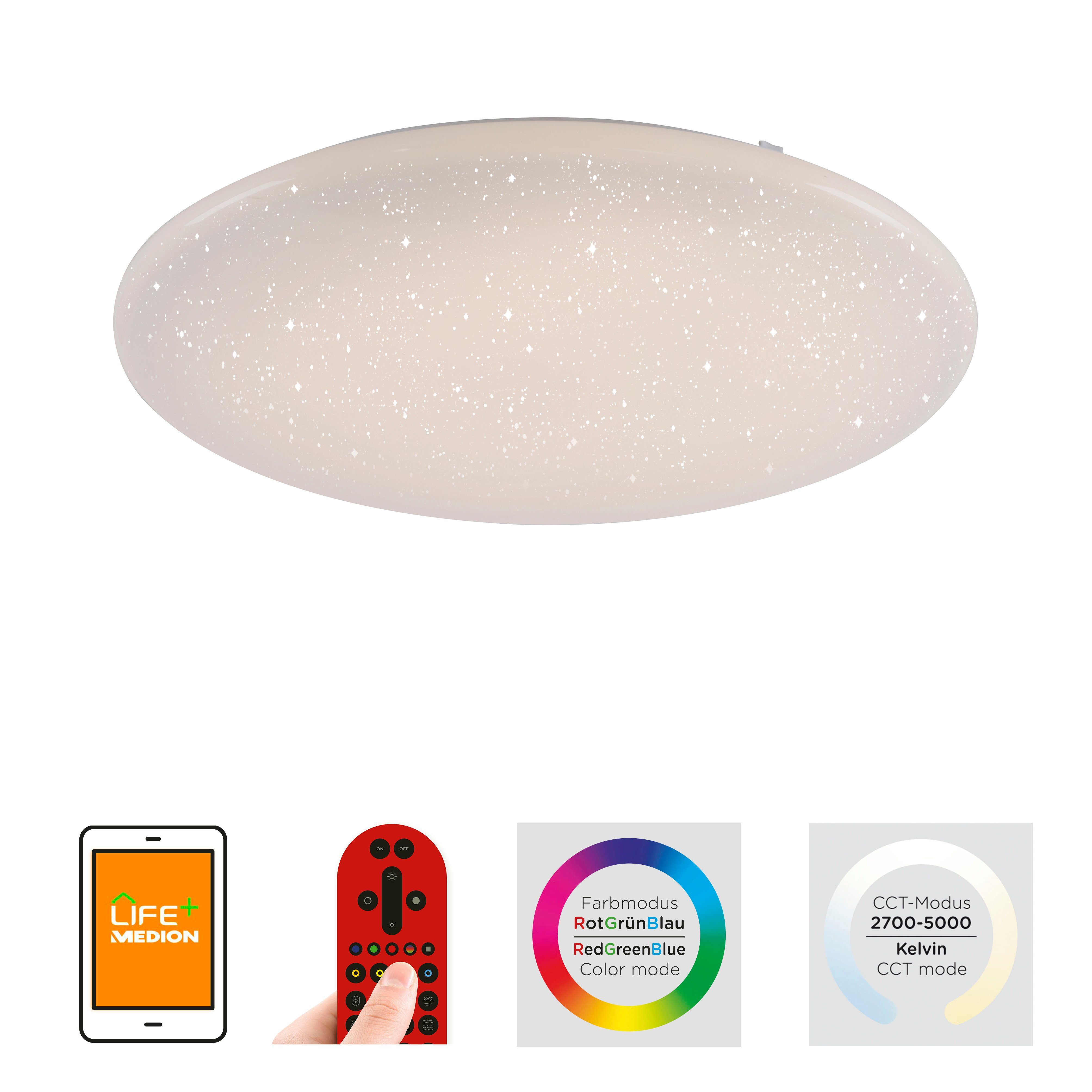 JUST LIGHT LED Deckenleuchte Ls-URANUS, Dimmfunktion, LED fest integriert, günstig online kaufen