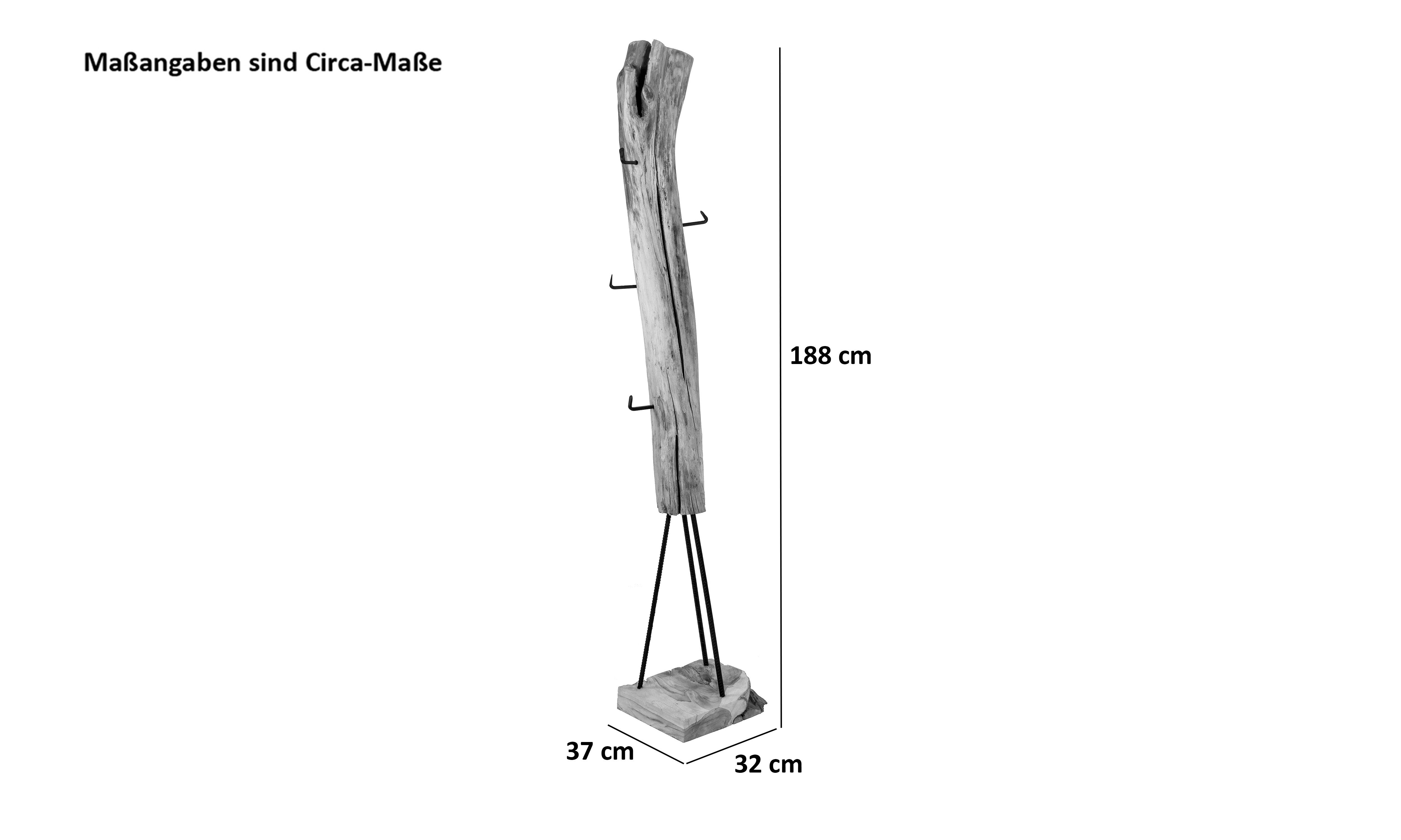 SAM® Garderobenständer Mason, Kleiderständer Mason, Teakholz, Unikat mit Me günstig online kaufen