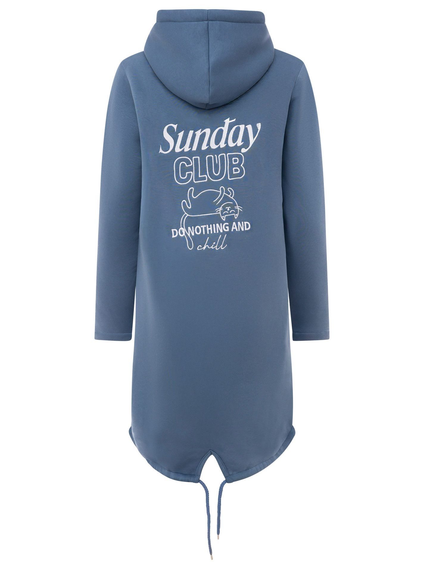 Zwillingsherz Kurzmantel "Sunday Club" mit Stickerei, Taschen und Reißverschluss