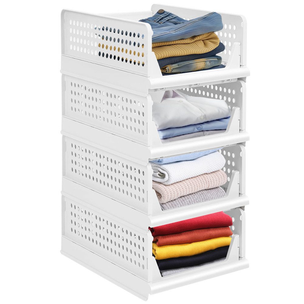JEOBEST Organizer Stapelbarer Kleiderschrank, Schublade Faltbare Aufbewahru günstig online kaufen