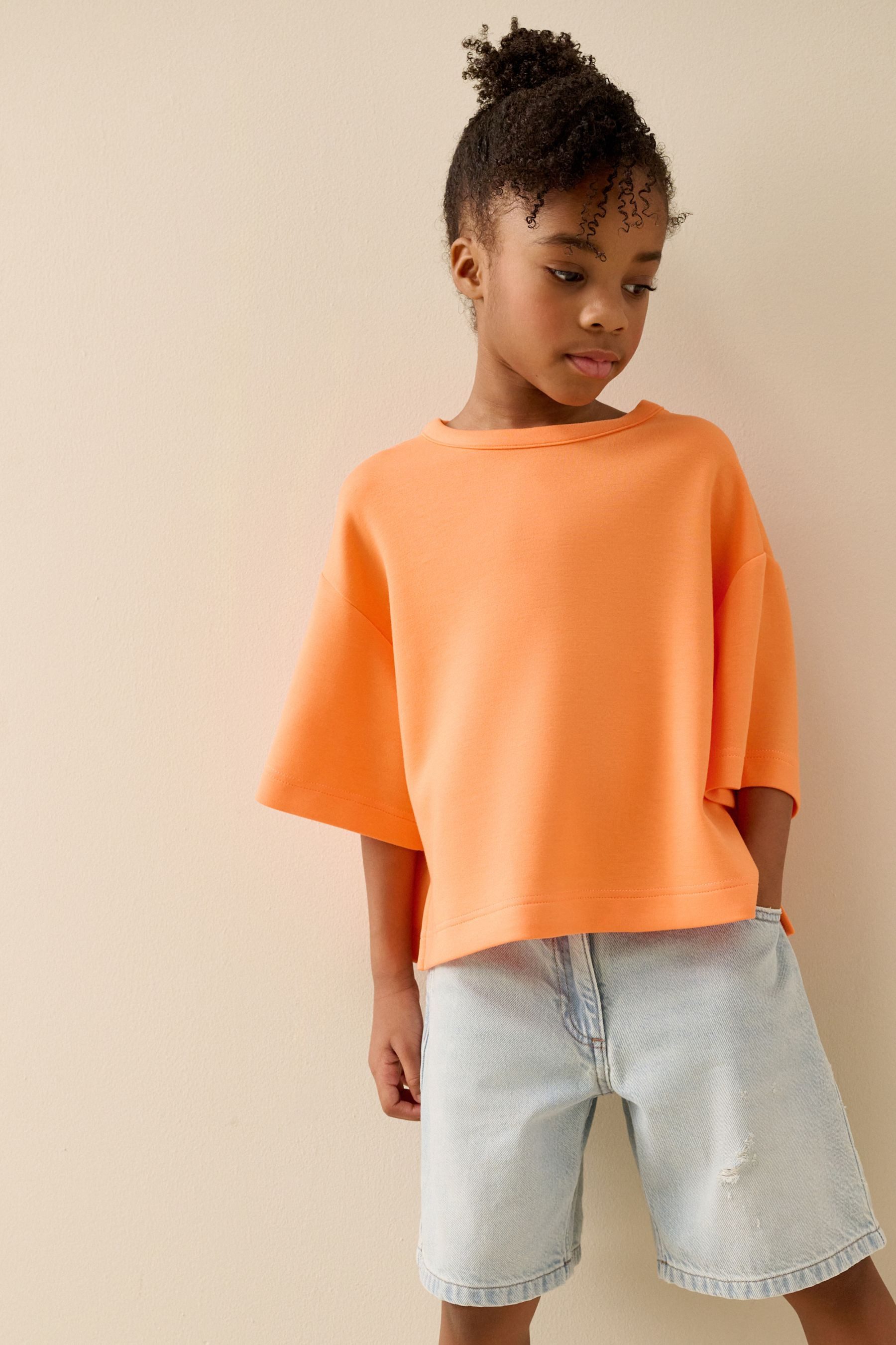 Next T-Shirt Superweiches Oversized Fit T-Shirt (1-tlg) – Bild 5 von 5