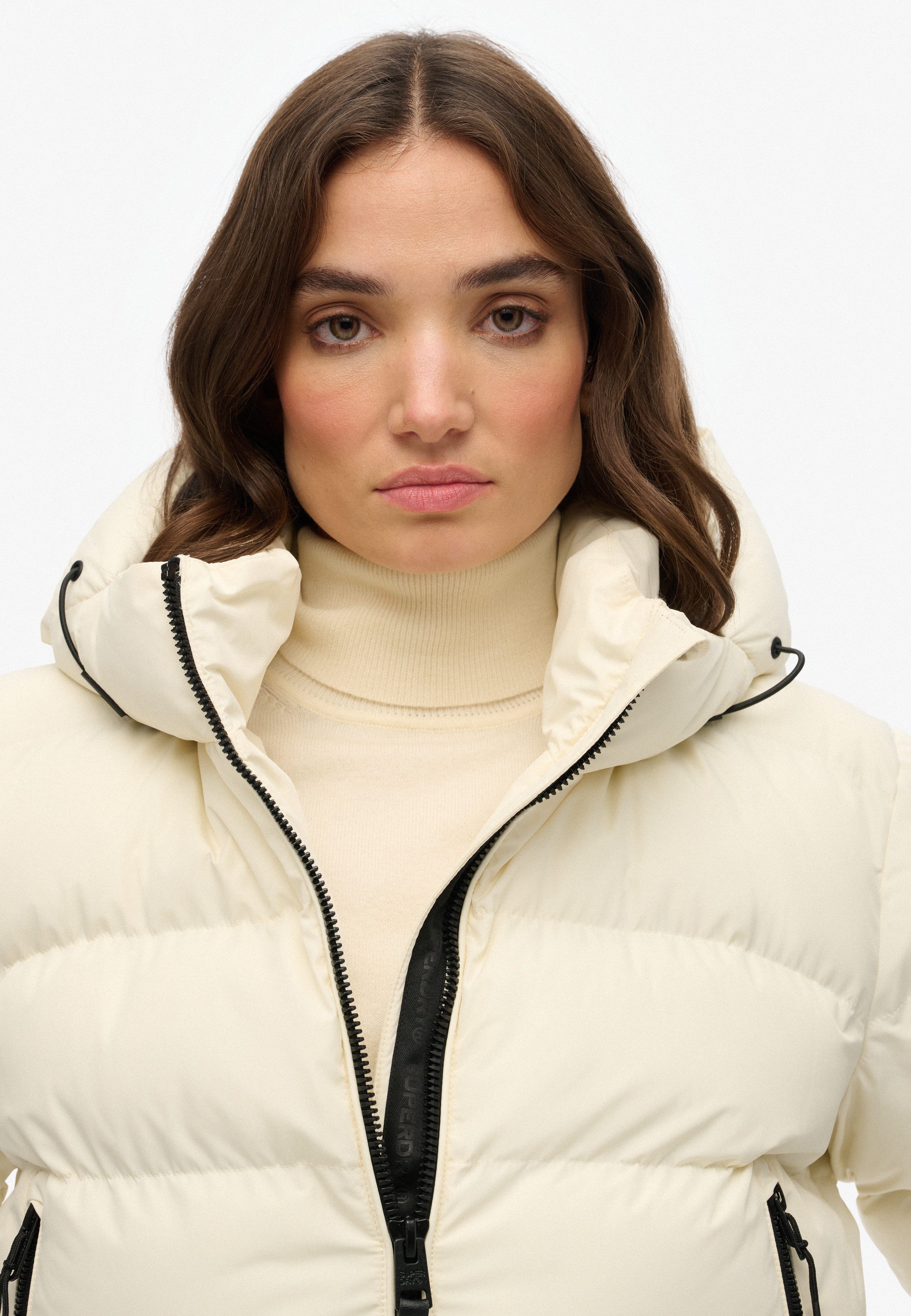 Superdry Steppjacke HOODED SPORTS PUFFER JACKET Kunstfaser, relaxed fit – Bild 5 von 5