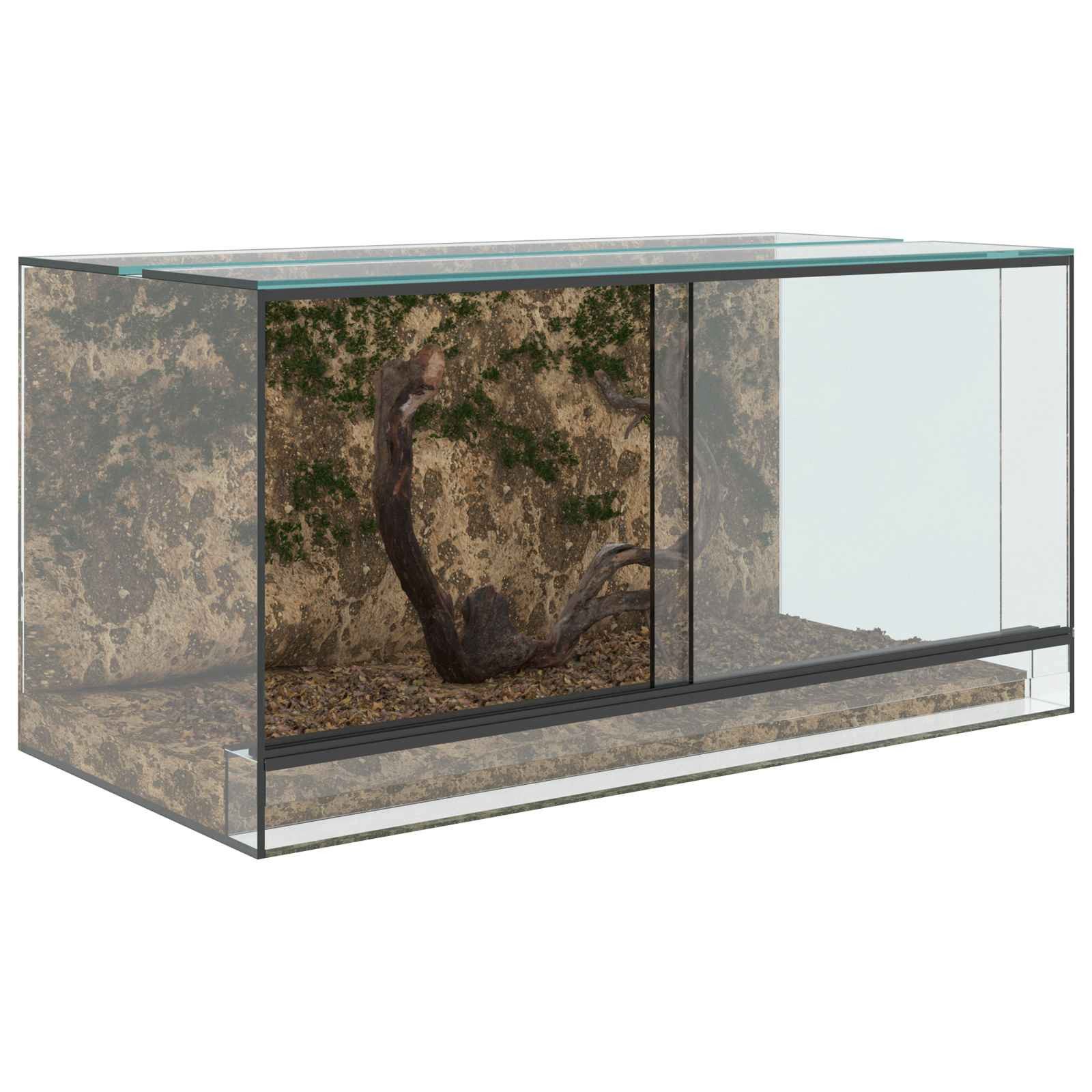 vidaXL Terrarium 80 x 40 x 40 cm Terrarium für Reptilien und Amphibien 80x40x40 cm aus