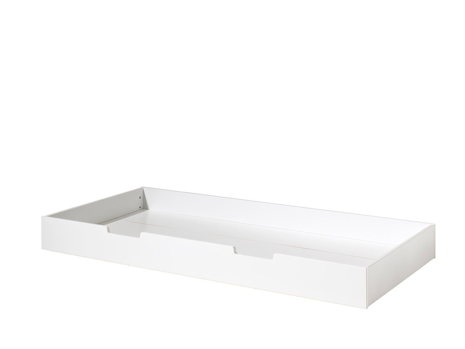 Natur24 Einzelbett Bettschublade 198,5 x 18,5 x 94 cm MDF Weiß