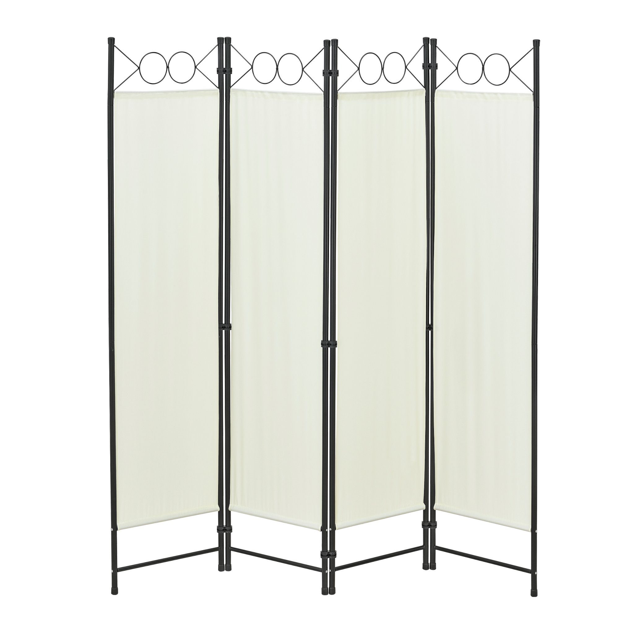 en.casa Paravent, »Saragossa« Spanische Wand 4-teilig Sichtschutz 171x160cm günstig online kaufen