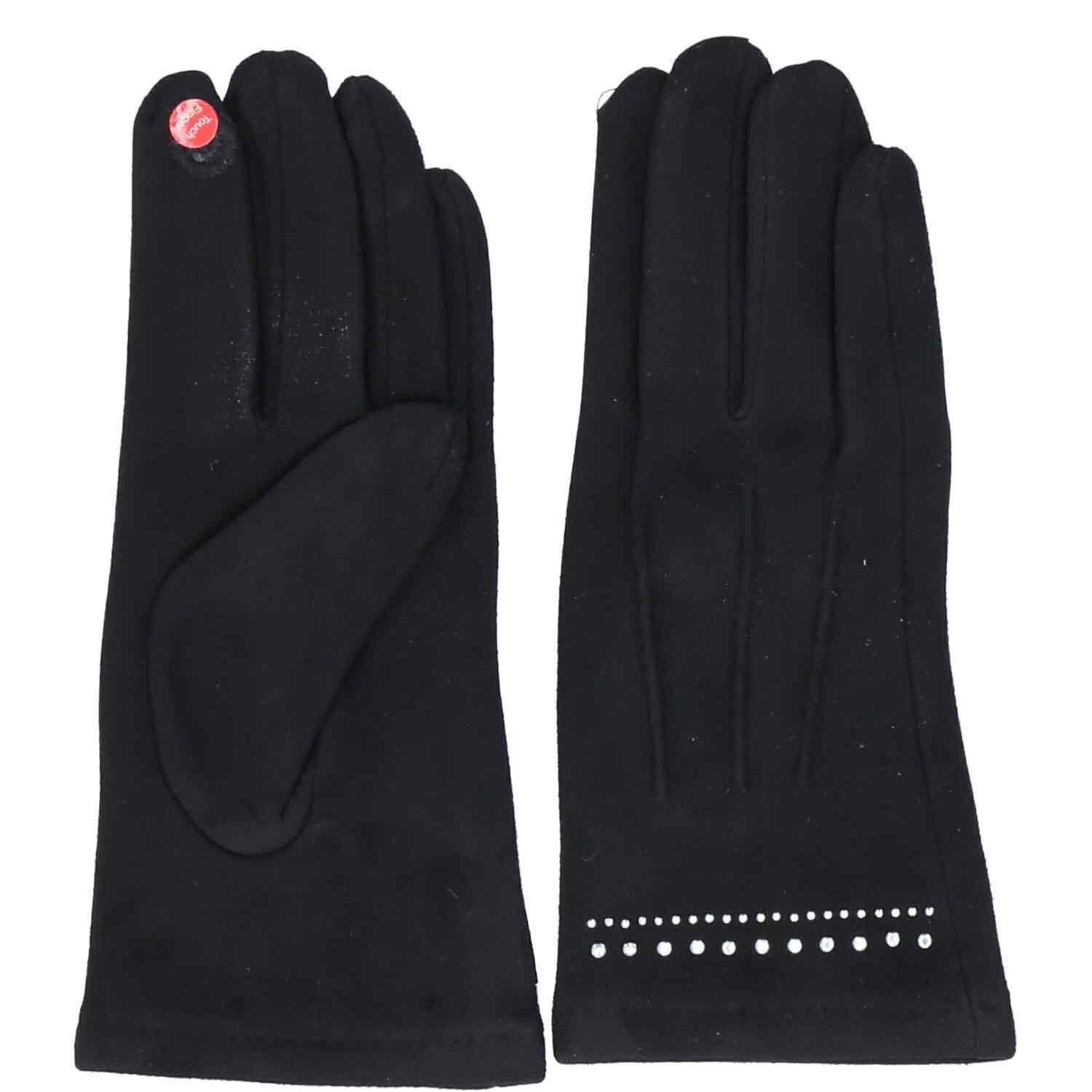 Antonio Strickmütze Antonio Damen Handschuhe Elegant mit Diamonds Black (1- günstig online kaufen