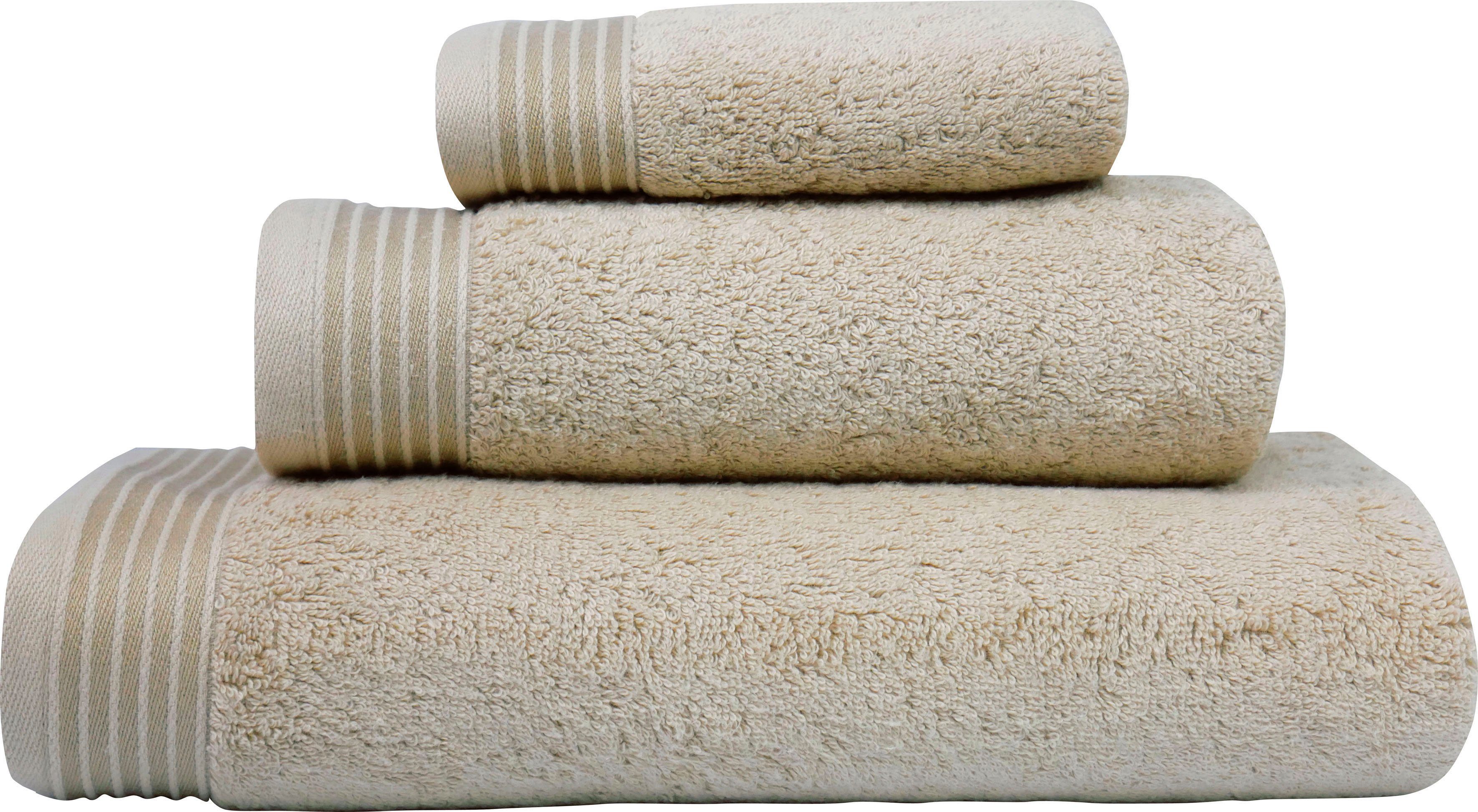 Home Badetuch Kordel Collection freundin mit zum geflochtener Badetuch, Walkfrottier Aufhängen Home braun (1-St), Freundin