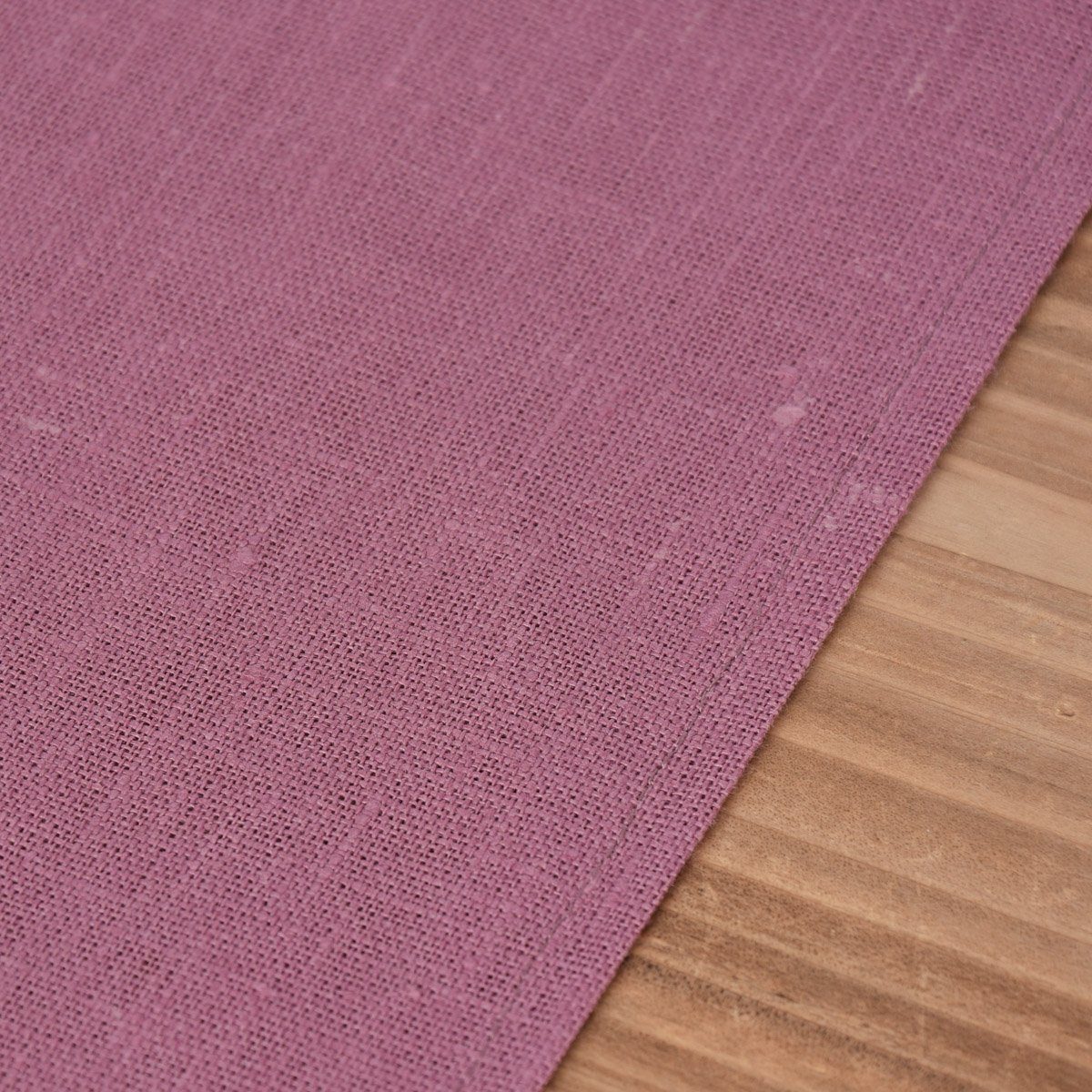 KARDELEN Tischläufer Erik aus 100% Leinen 1-lagig 47x150cm altrosa
