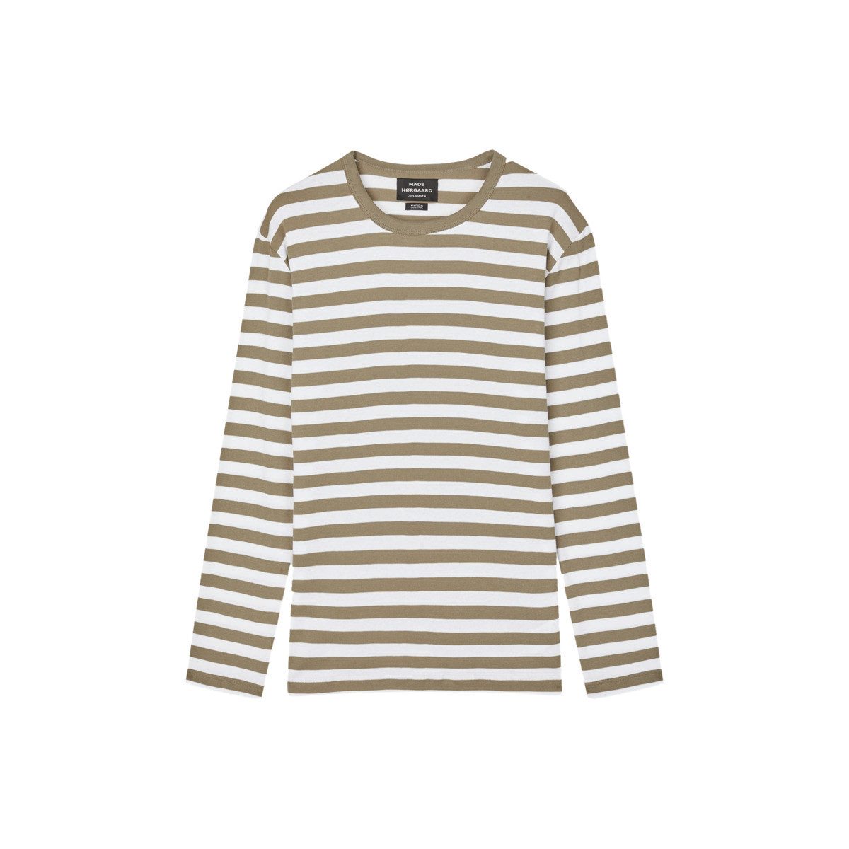 MADS NORGAARD COPENHAGEN Langarmshirt Midi Rib Tobias Herren Pullover, Sweatshirt, Pulli, Shirt, Longsleeve