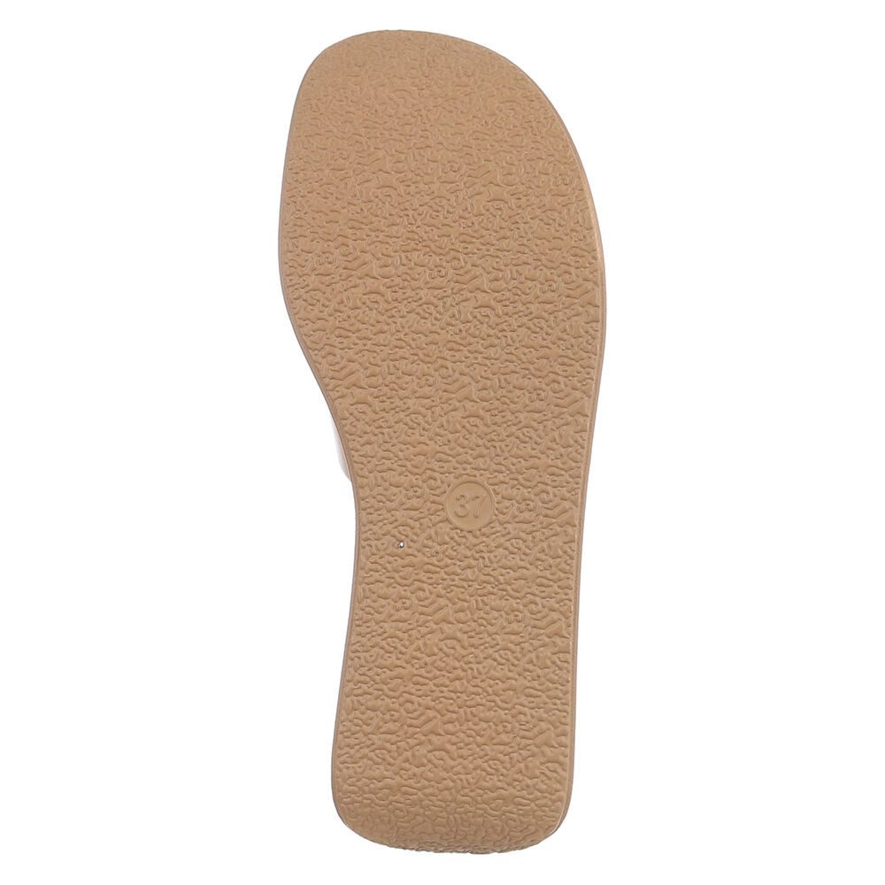 Ital-Design Plateausandal mit Cut-Out und gepolsterter Sohle Plateausandaletten (91512291) Keilabsatz/Wedge Keilsandaletten in Hellbraun