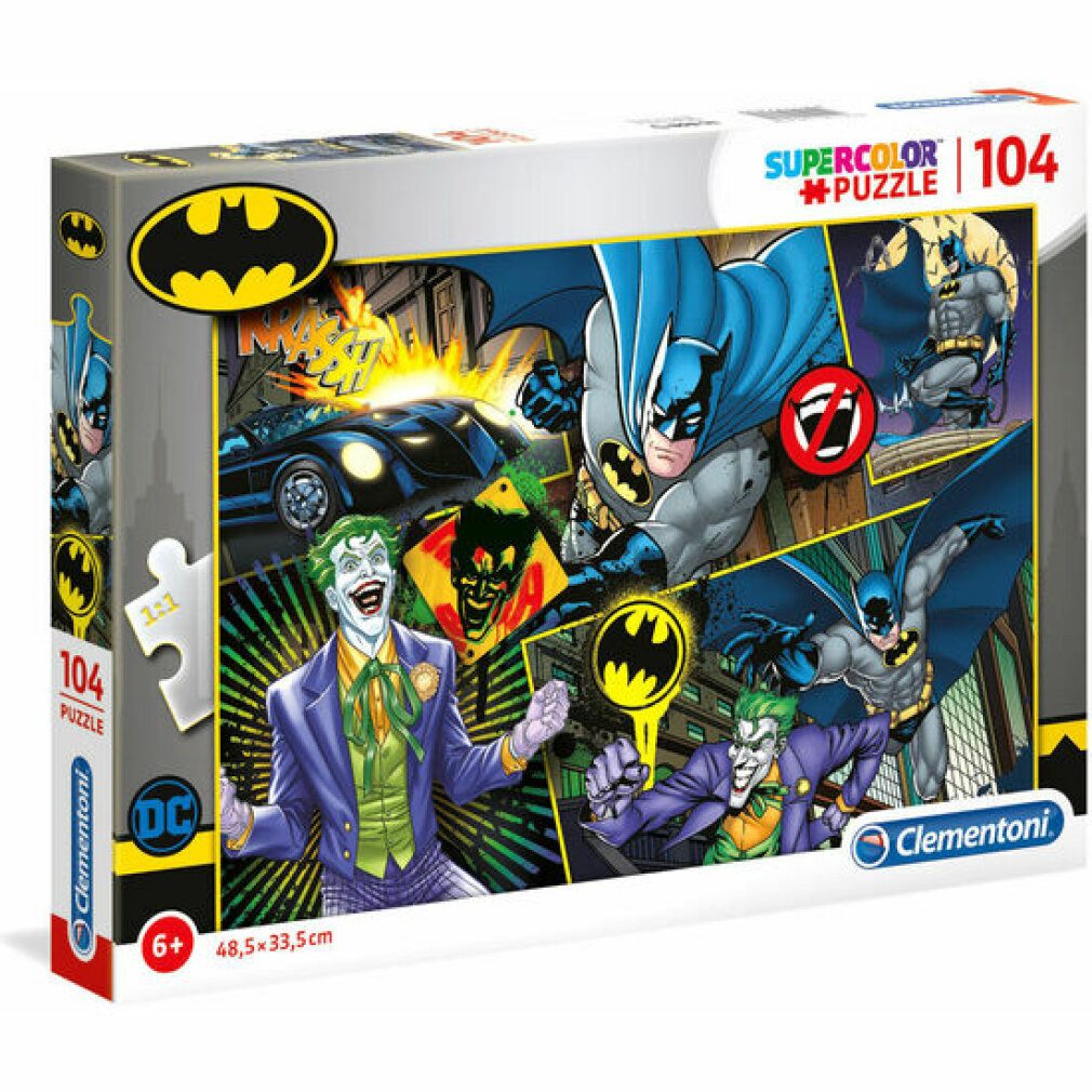 Clementoni® Puzzle DC Comics Batman Puzzle 104Stück, Puzzleteile