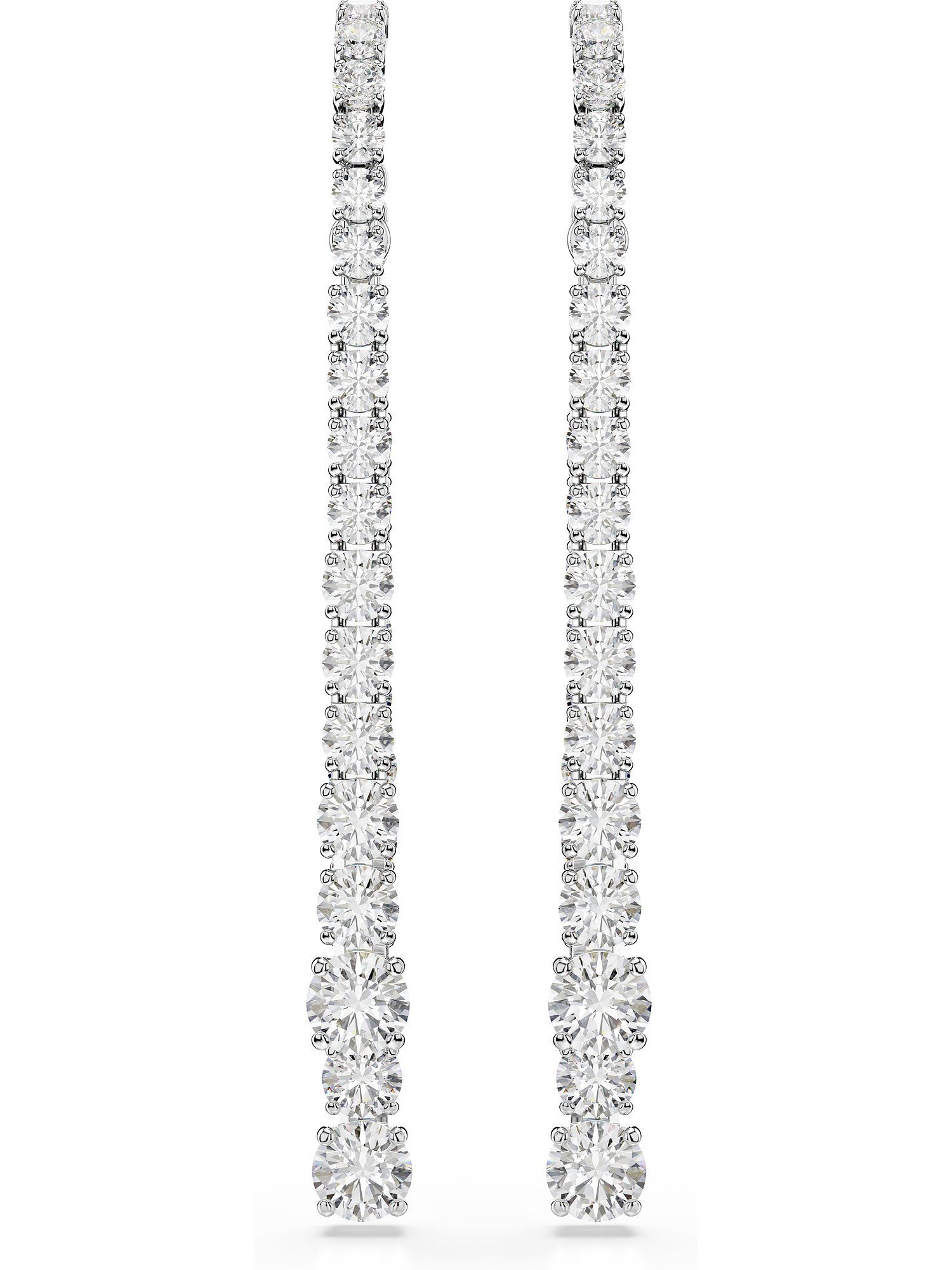 Swarovski Paar Creolen Swarovski Damen-Creolen Metall Swarovski-Kristall (P günstig online kaufen