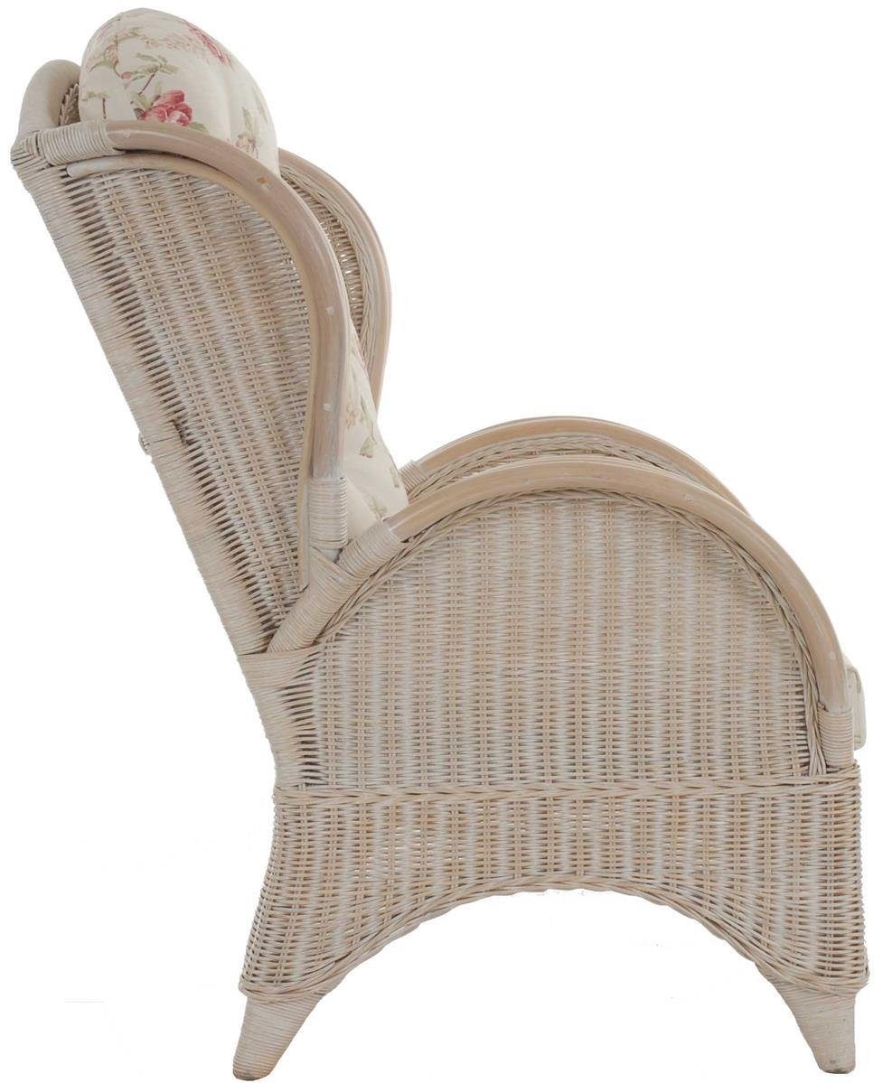 Krines Home Relaxsessel Ohrensessel Hochlehnsessel Rattan/Fernsehsessel Wohnzimmer/Rattanmöbel, Bequem, Breite Armlehnen