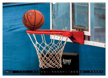 CALVENDO Wandkalender Basketball Action (Premium, hochwertiger DIN A2 Wandkalender 2023, Kunstdruck in Hochglanz)