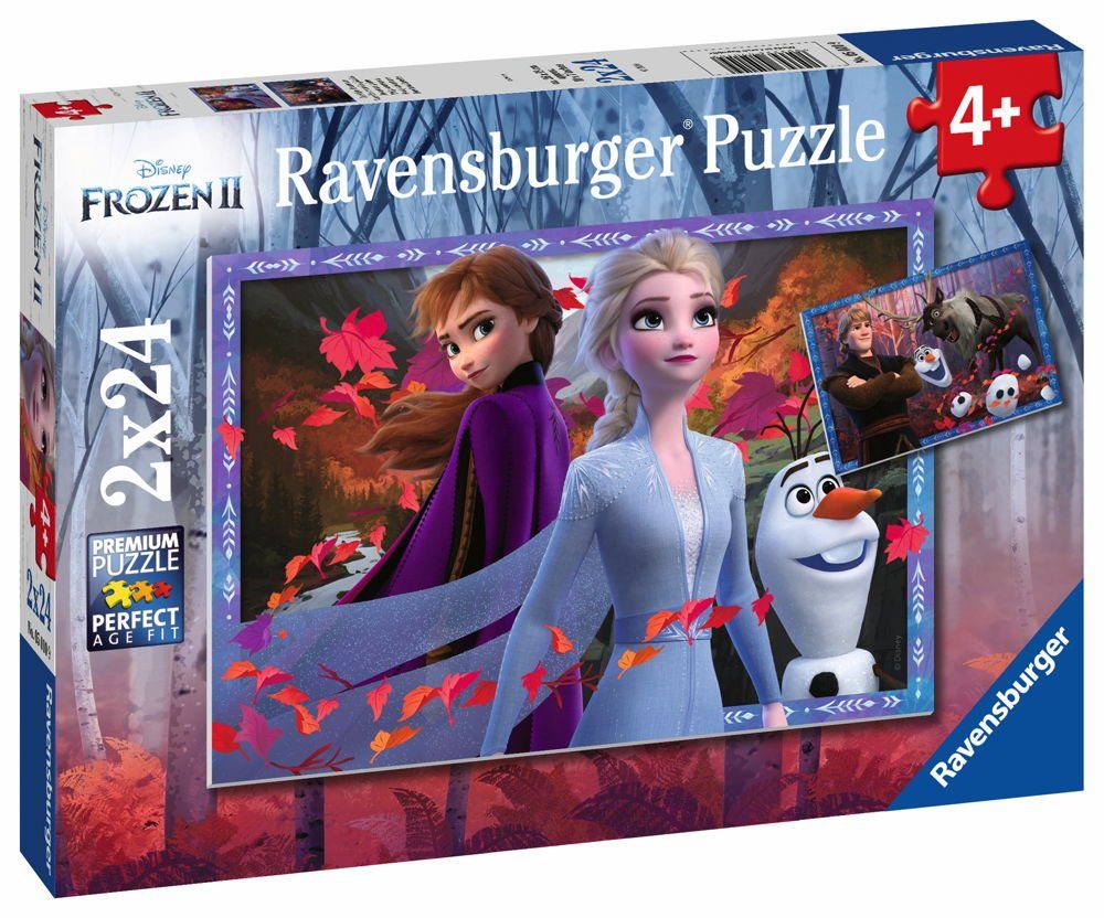 Ravensburger Puzzle 2 x 24 Teile Ravensburger Kinder Puzzle Disney Frozen 2 05010, 24 Puzzleteile