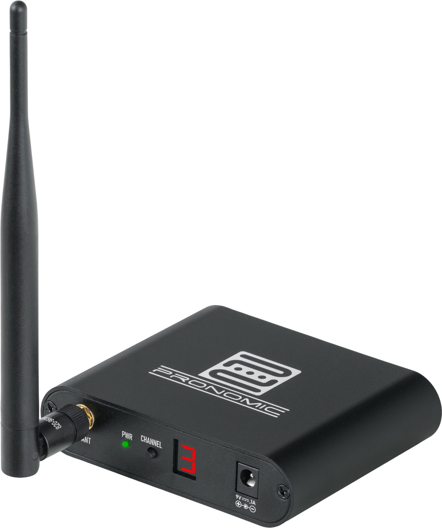 Pronomic Pronomic SDT-40 Silent Disco V2 Sender Funk-Kopfhörer (Wireless Stereo Transmitter mit 3 Kanälen, UHF-Technik, 3 Kanäle)