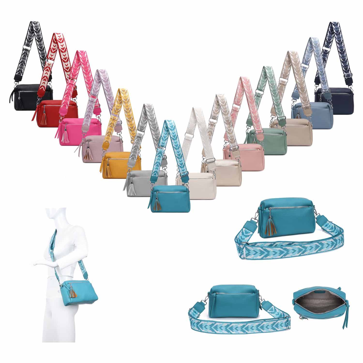 ITALYSHOP24 Schultertasche Damen Umhängetasche Brusttasche Cross günstig online kaufen
